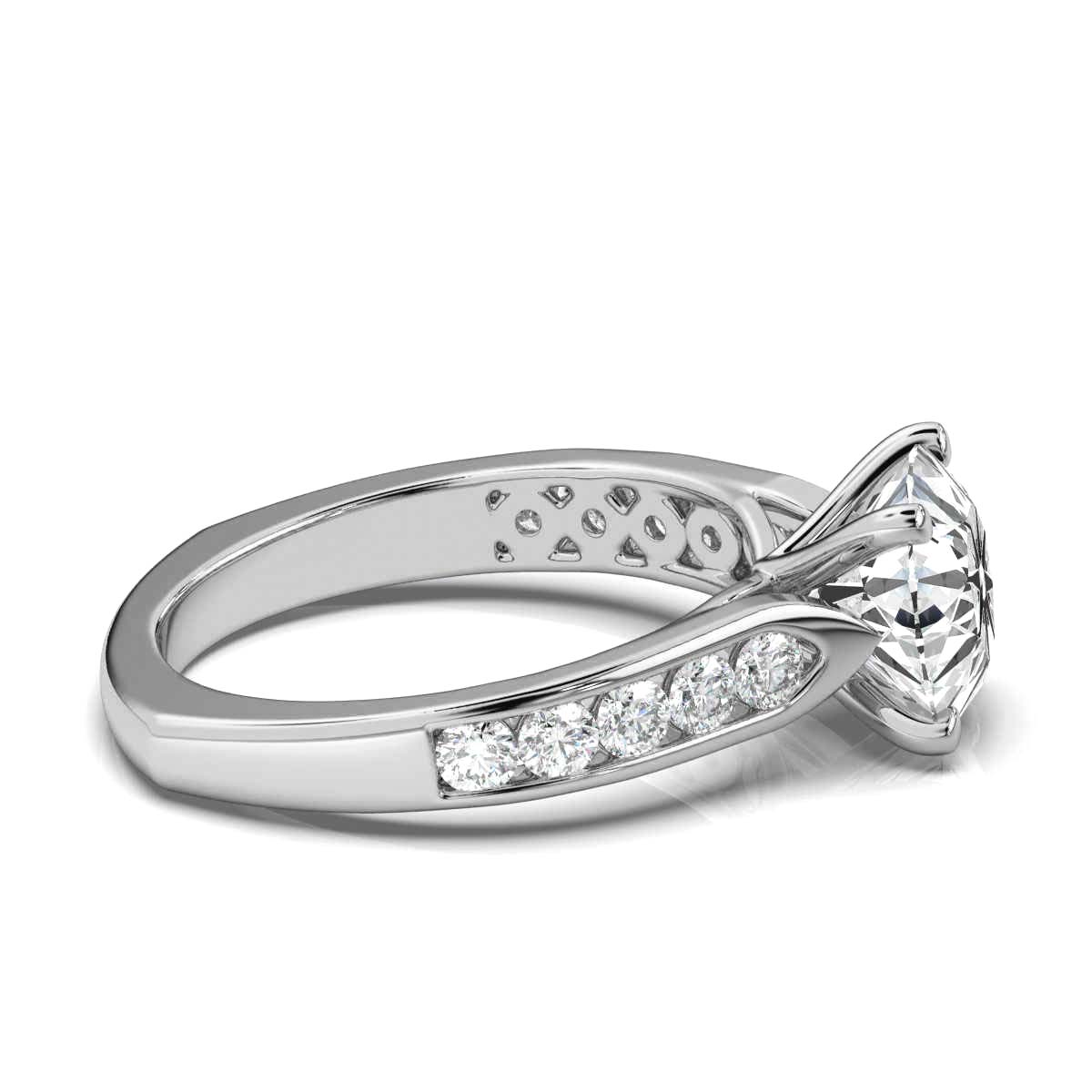 14K White Gold Wanda Channel Set Lab Grown Diamond Ring (2/5 ct. tw)