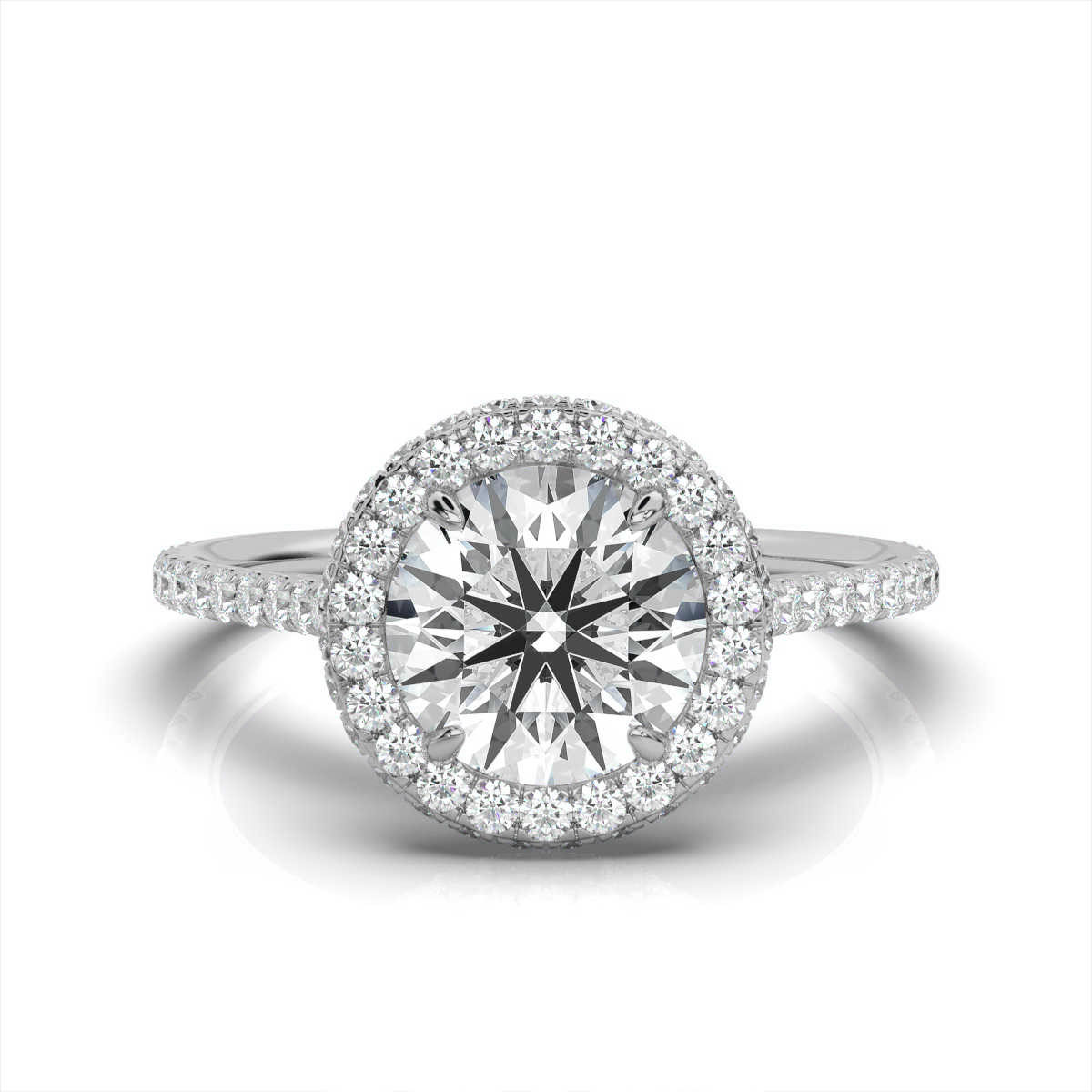 14K White Gold Parnella Lab Grown Diamond Ring (2/3 ct. tw)