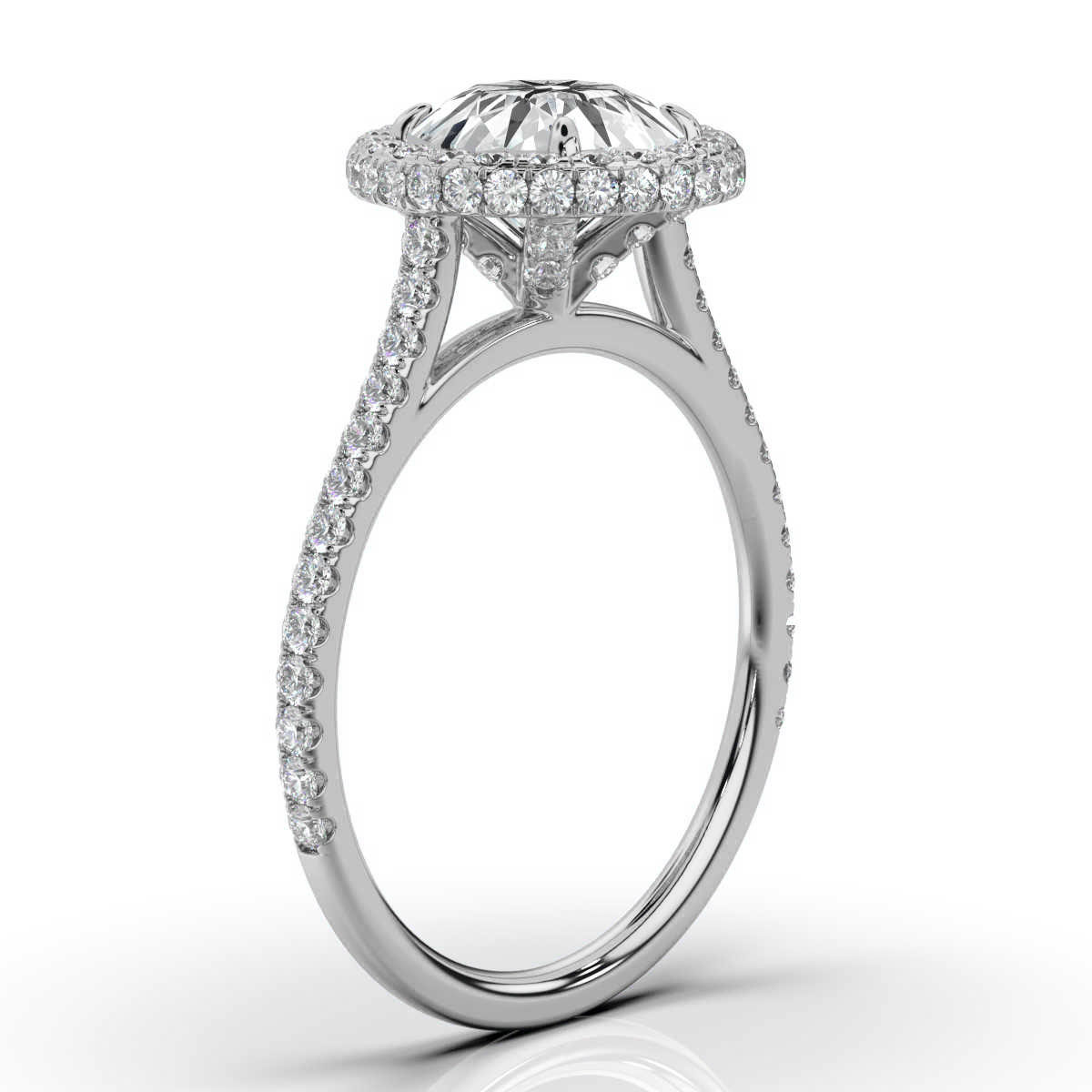 14K White Gold Parnella Lab Grown Diamond Ring (2/3 ct. tw)