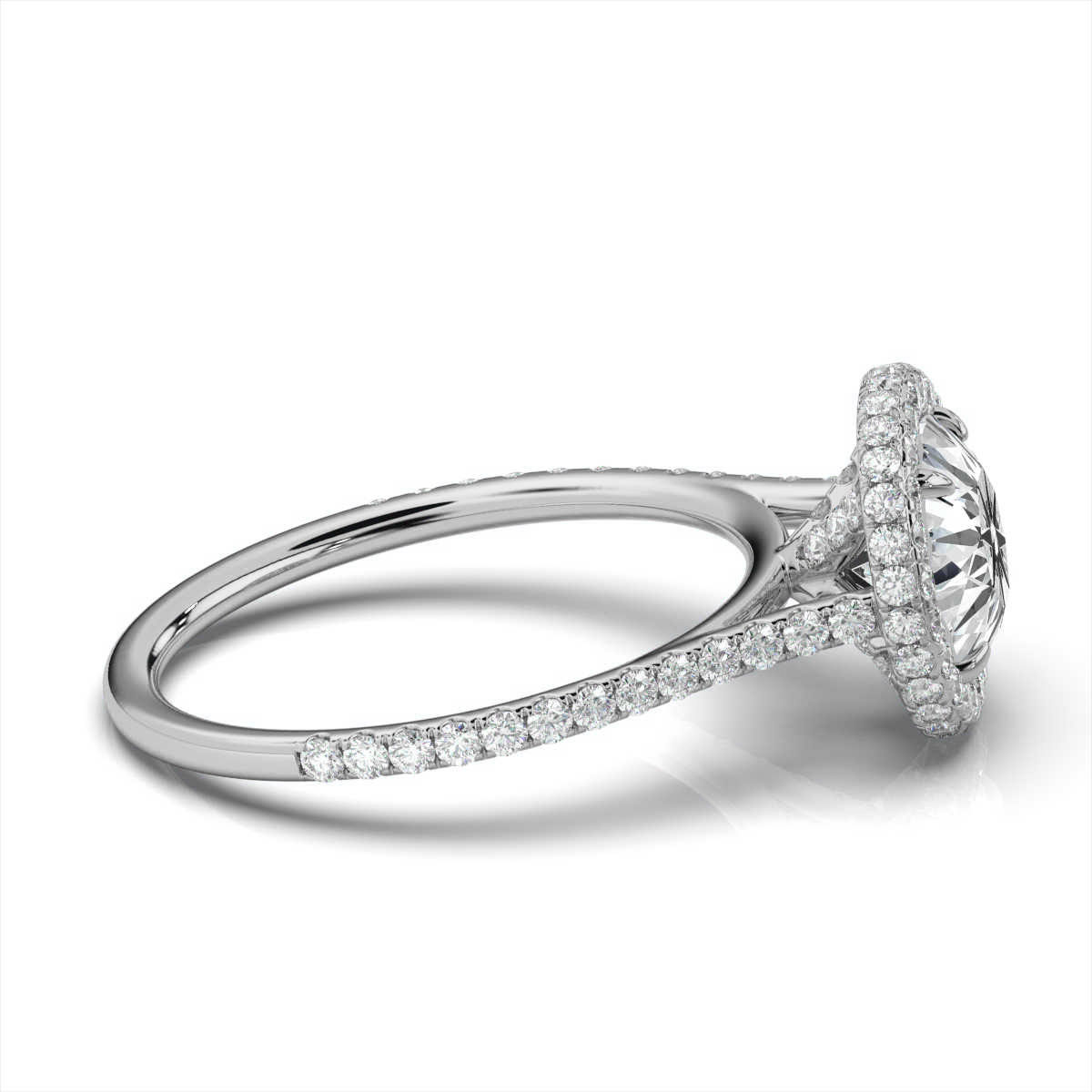 14K White Gold Parnella Lab Grown Diamond Ring (2/3 ct. tw)