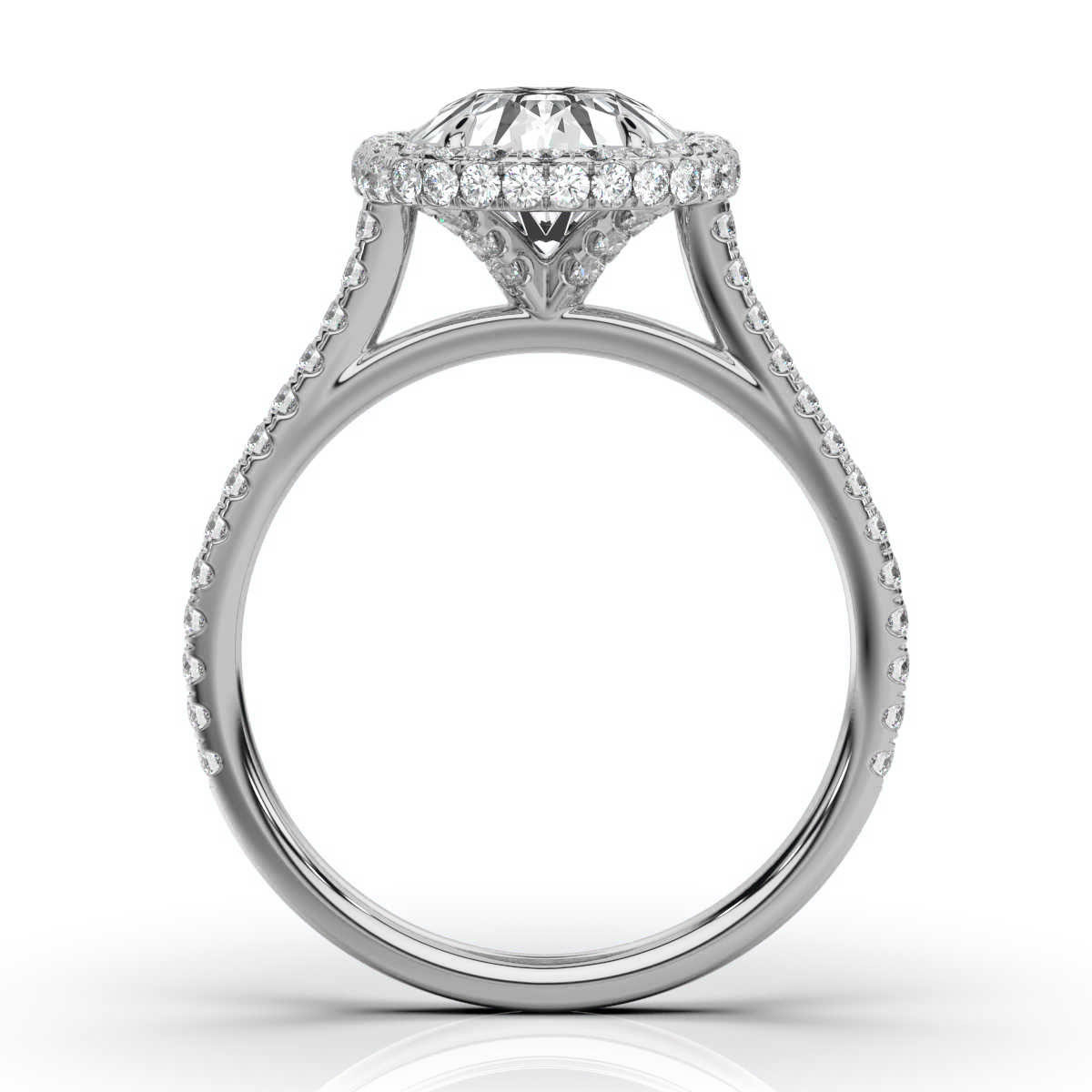 14K White Gold Parnella Lab Grown Diamond Ring (2/3 ct. tw)