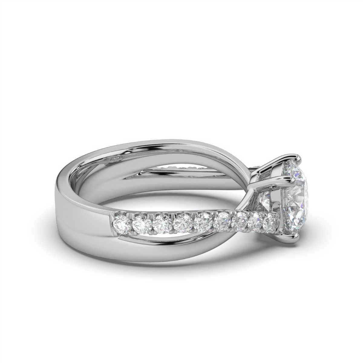 14K White Gold Amira  Lab Grown Diamond Ring ( 1/5 ct. tw)