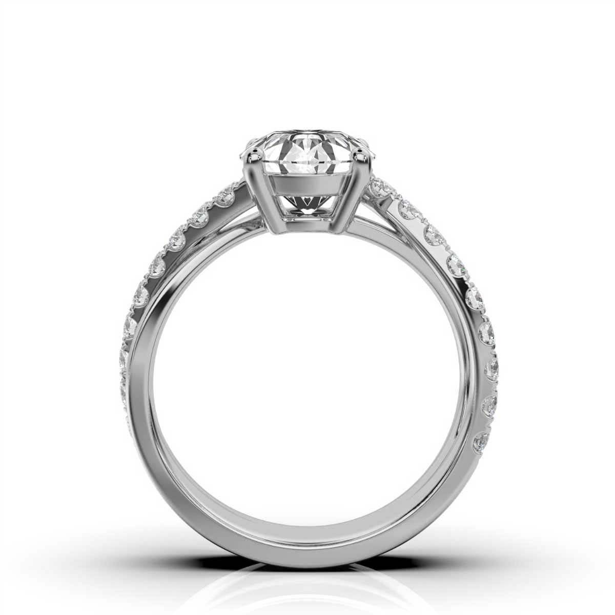 14K White Gold Amira  Lab Grown Diamond Ring ( 1/5 ct. tw)