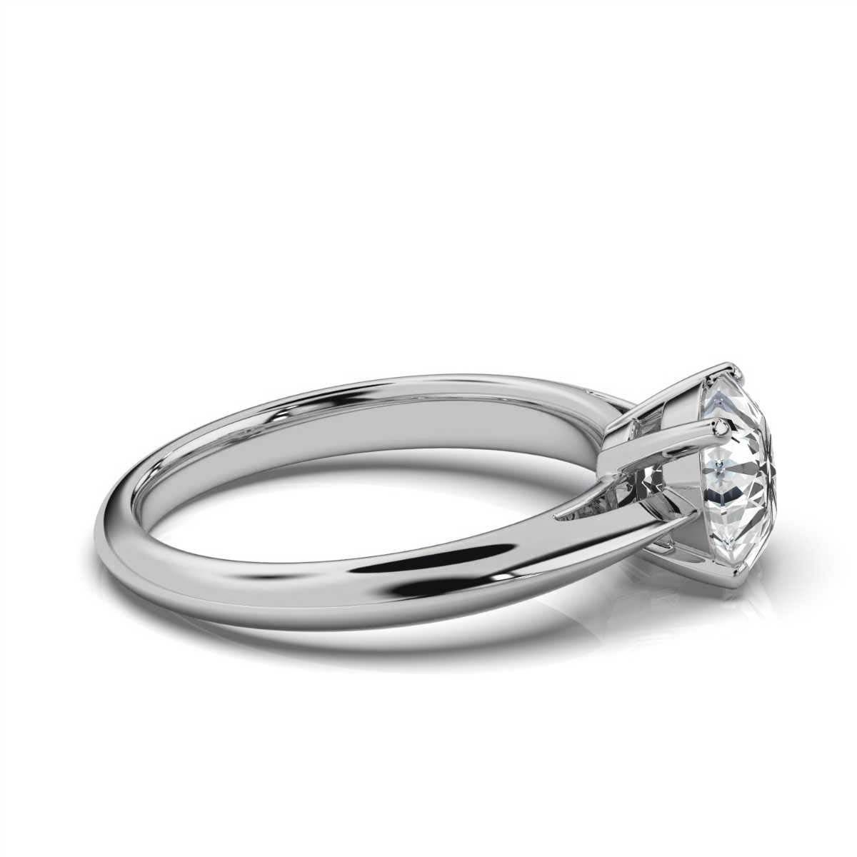 14K White Gold Caroline Solitaire Ring 