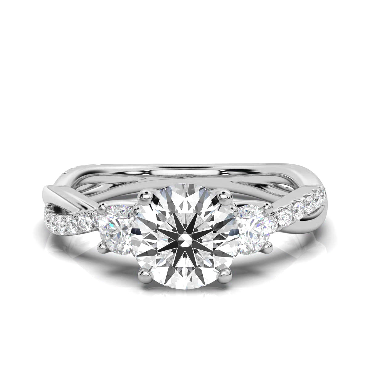 14K White Gold Daria Lab Grown Diamond Ring (1/2 ct. tw)