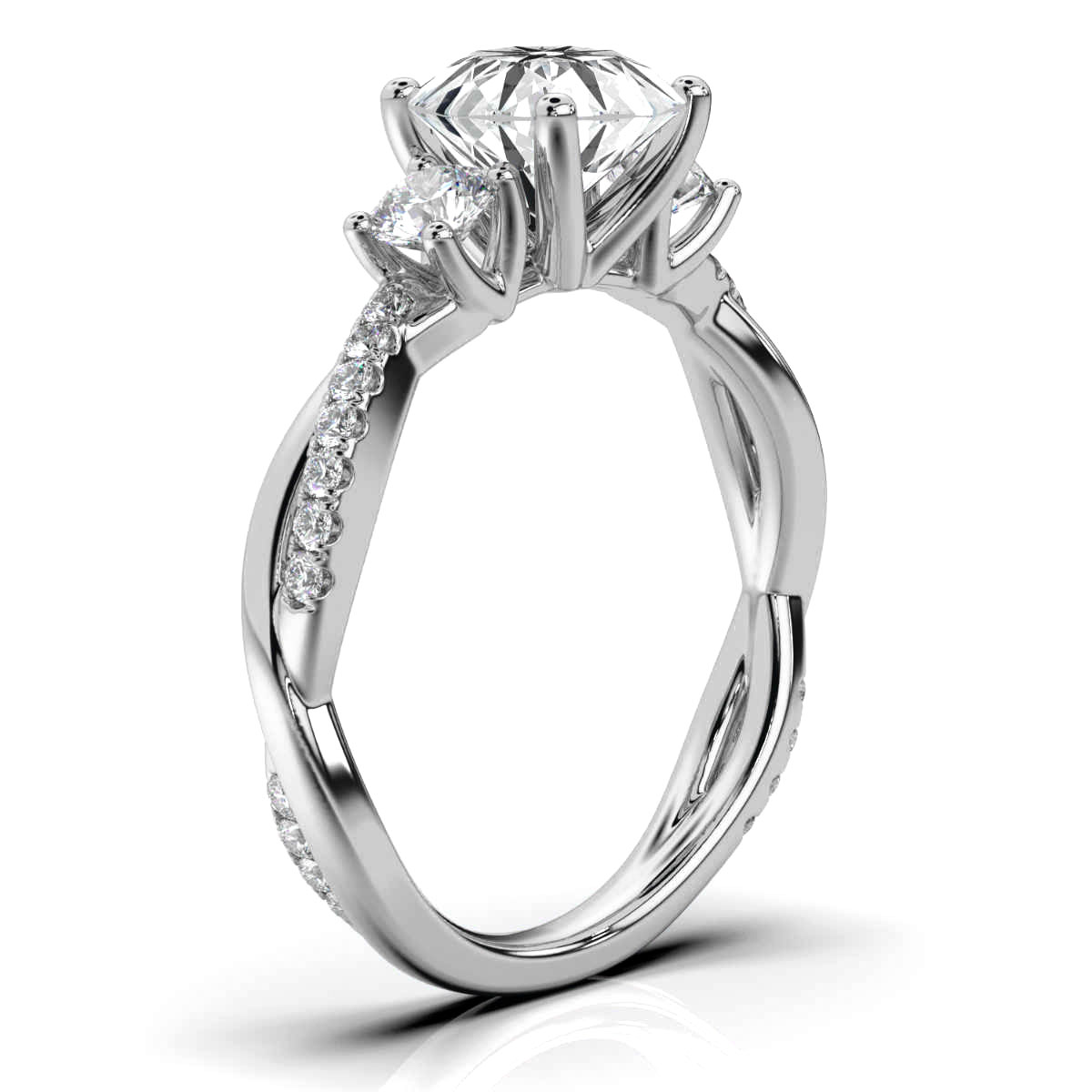 14K White Gold Daria Lab Grown Diamond Ring (1/2 ct. tw)