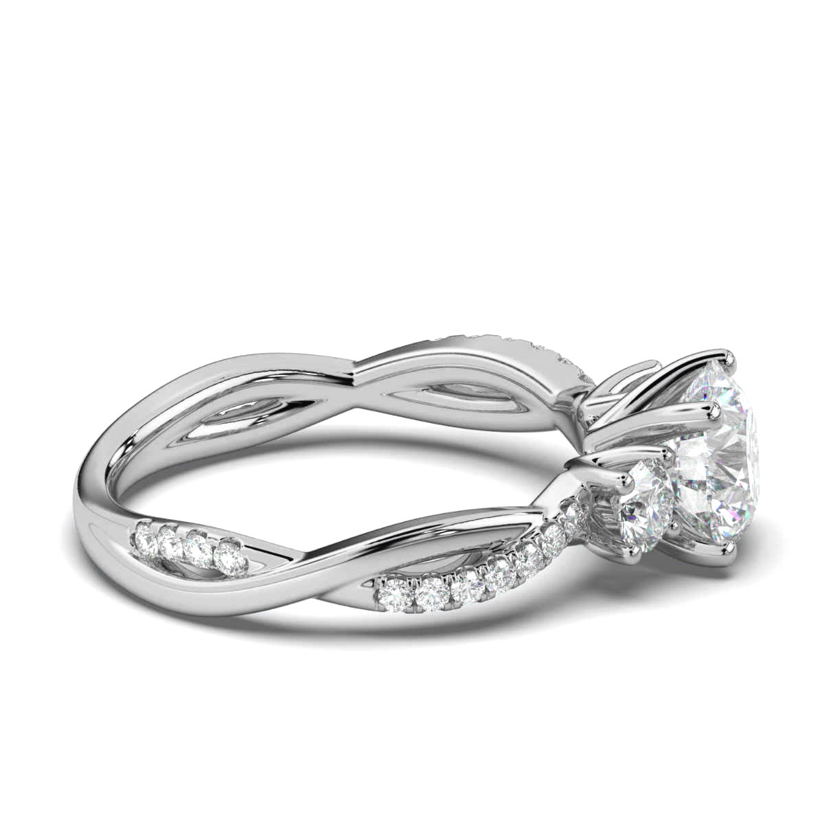 14K White Gold Daria Lab Grown Diamond Ring (1/2 ct. tw)