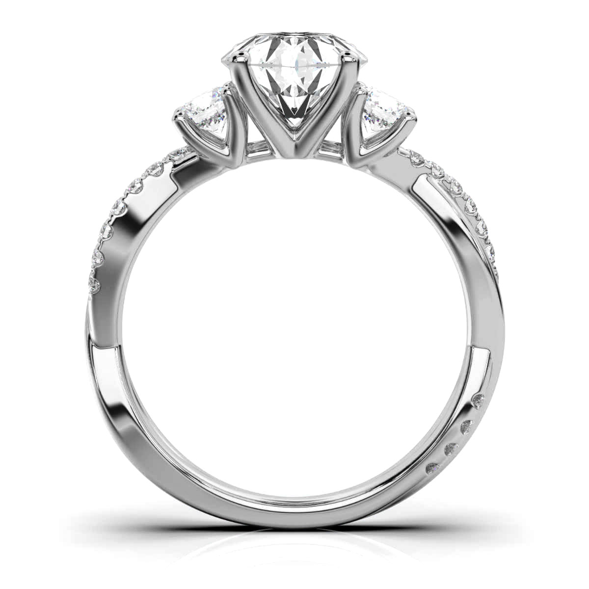 14K White Gold Daria Lab Grown Diamond Ring (1/2 ct. tw)
