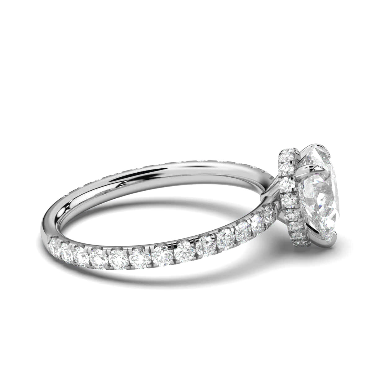14K White Gold Serena Hidden Halo Lab Grown Diamond Ring (2/3 ct. tw)
