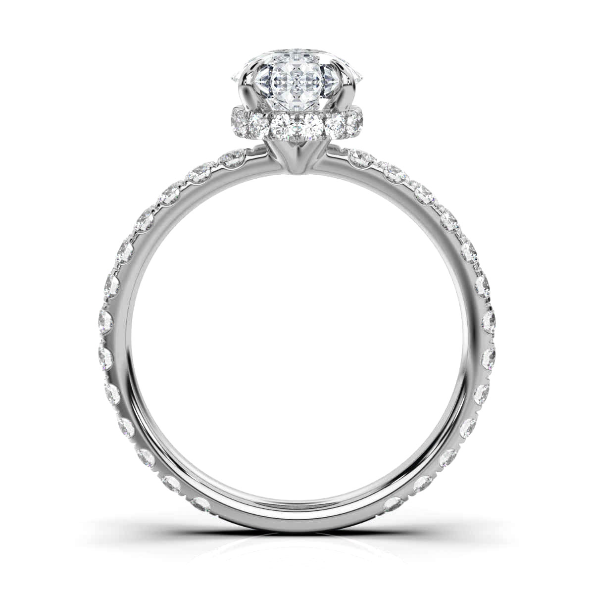 14K White Gold Serena Hidden Halo Lab Grown Diamond Ring (2/3 ct. tw)