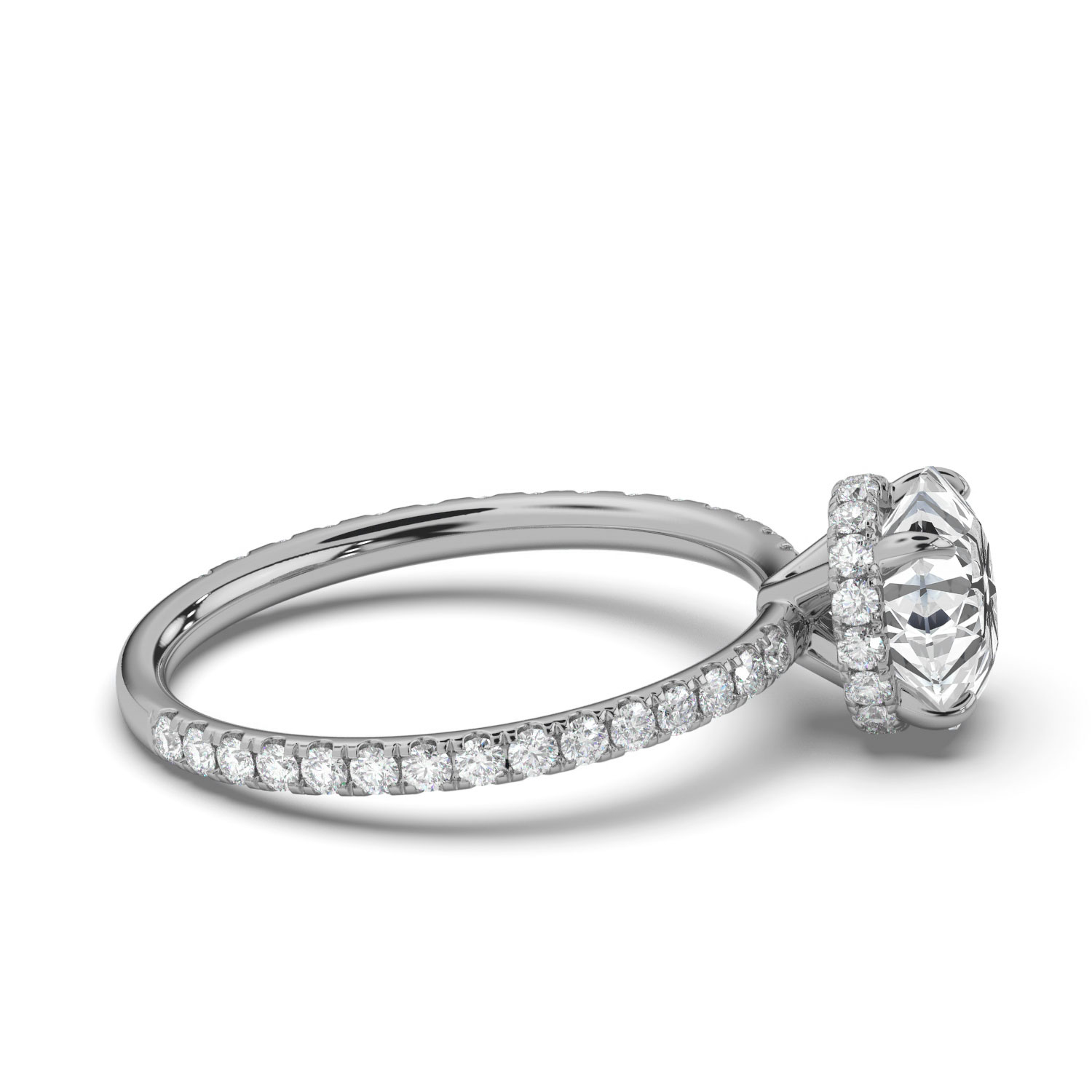 14K White Gold Serena Hidden Halo Lab Grown Diamond Ring (1/2 ct. tw)