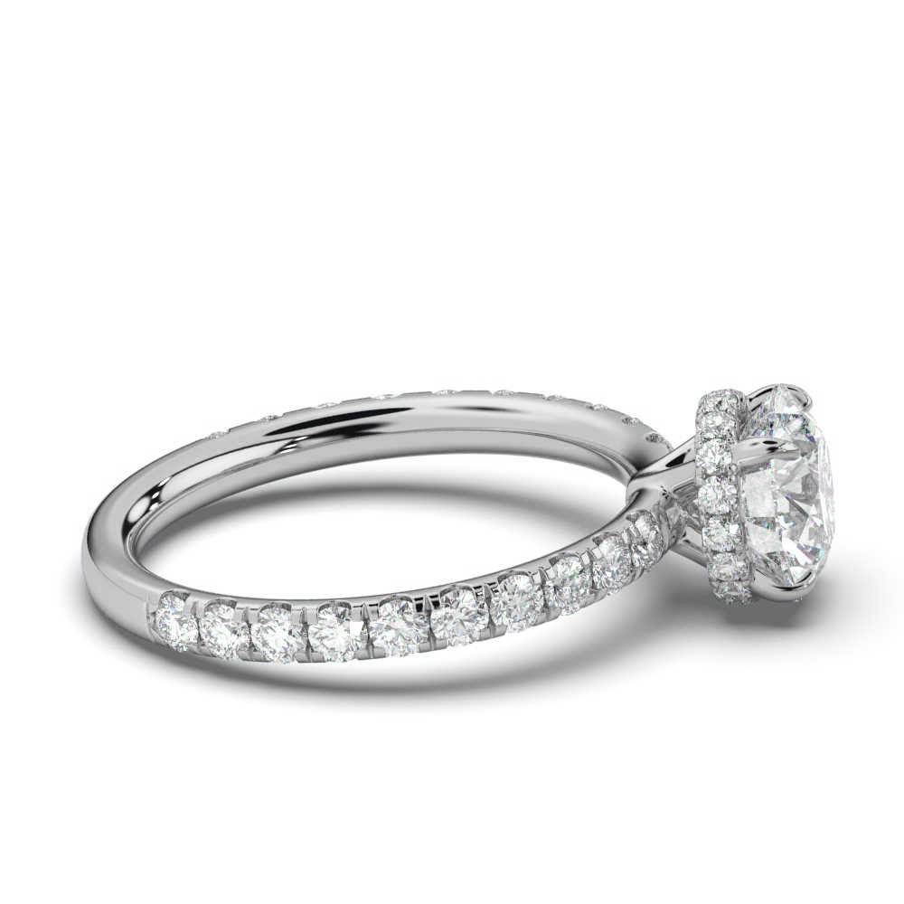 14K White Gold Serena Hidden Halo Lab Grown Diamond Ring (3/4 ct. tw)