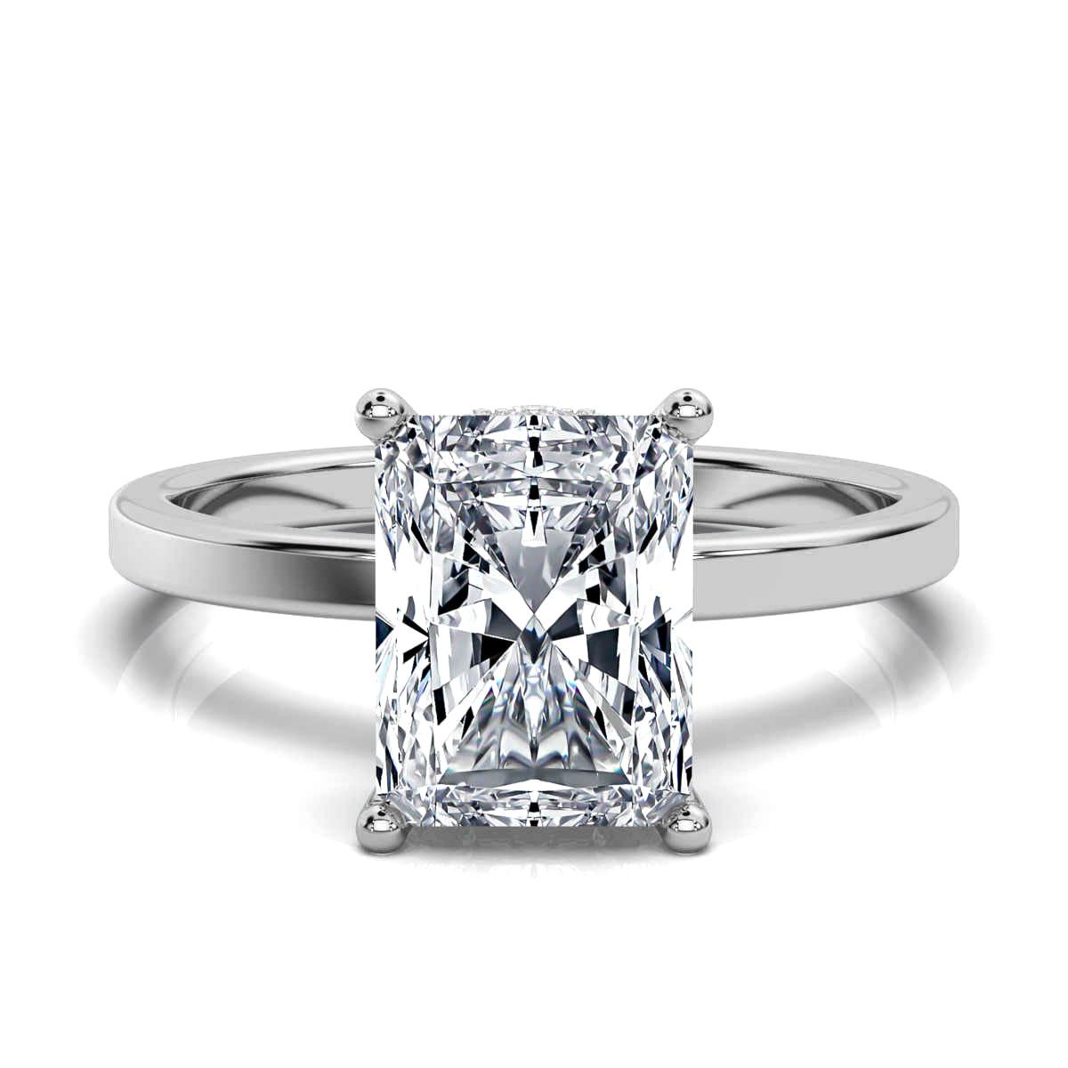 14K White Gold Marilee Hidden Halo Lab Grown Diamond Ring (1/4 ct. tw)