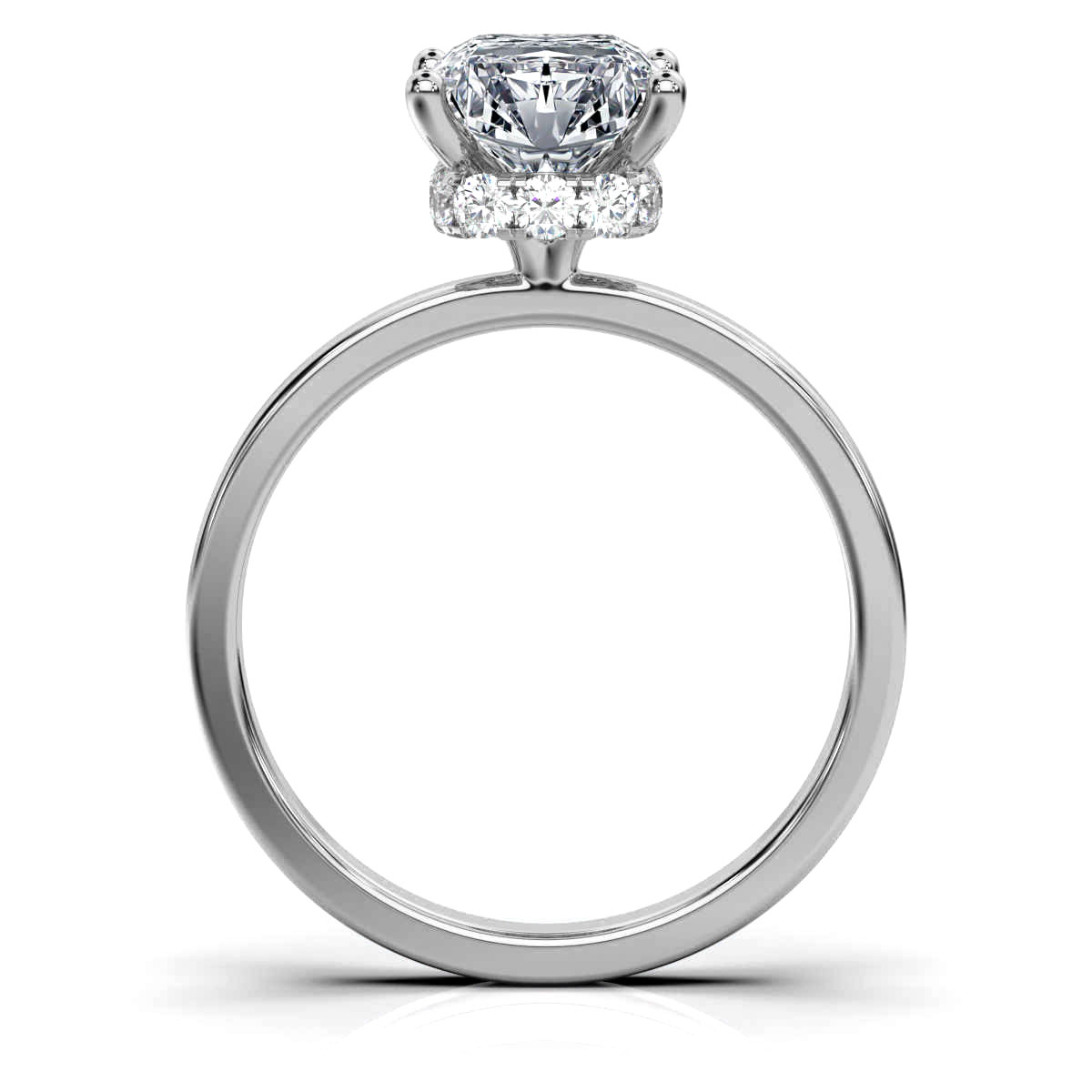 14K White Gold Marilee Hidden Halo Lab Grown Diamond Ring (1/4 ct. tw)
