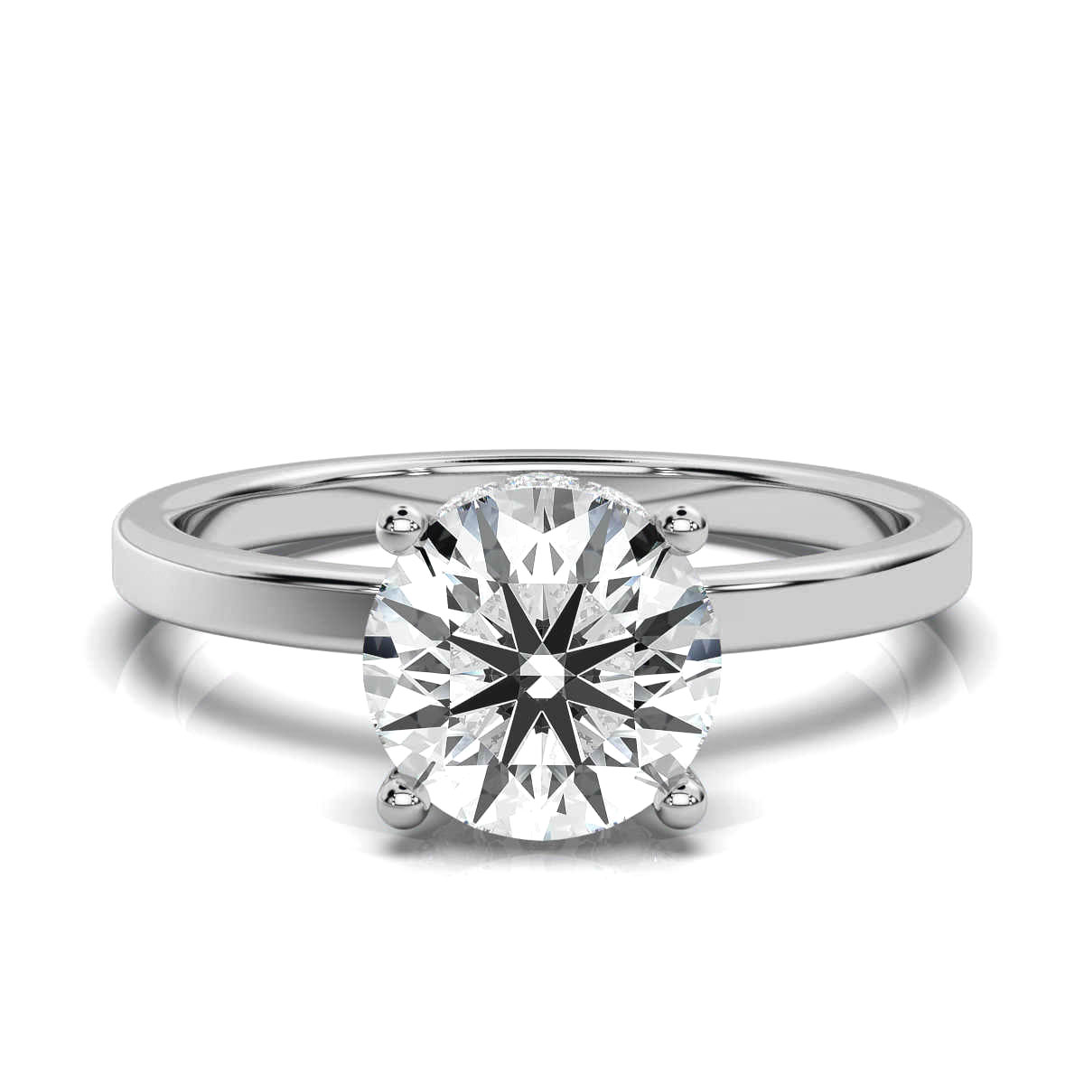 14K White Gold Marilee Hidden Halo Lab Grown Diamond Ring (1/4 ct. tw)
