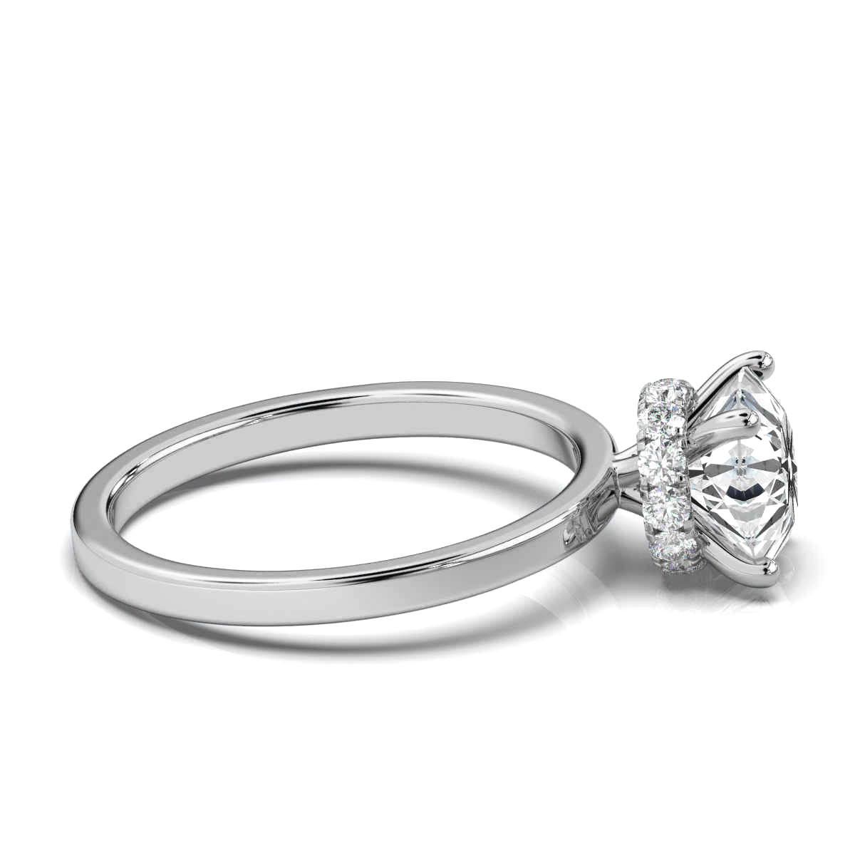 14K White Gold Marilee Hidden Halo Lab Grown Diamond Ring (1/4 ct. tw)