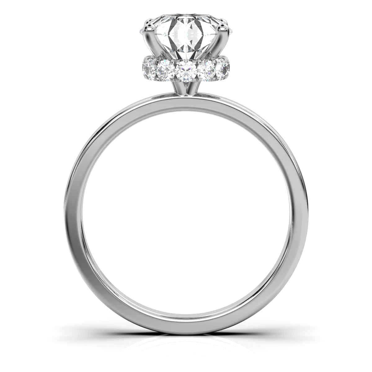 14K White Gold Marilee Hidden Halo Lab Grown Diamond Ring (1/4 ct. tw)