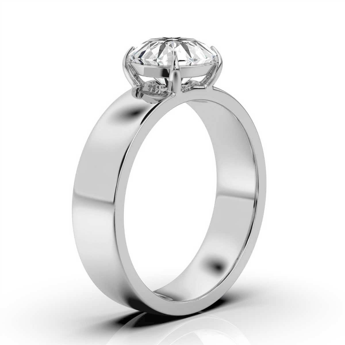 14K White Gold Radina Solitaire Ring 