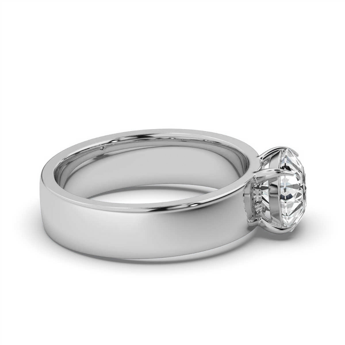 14K White Gold Radina Solitaire Ring 