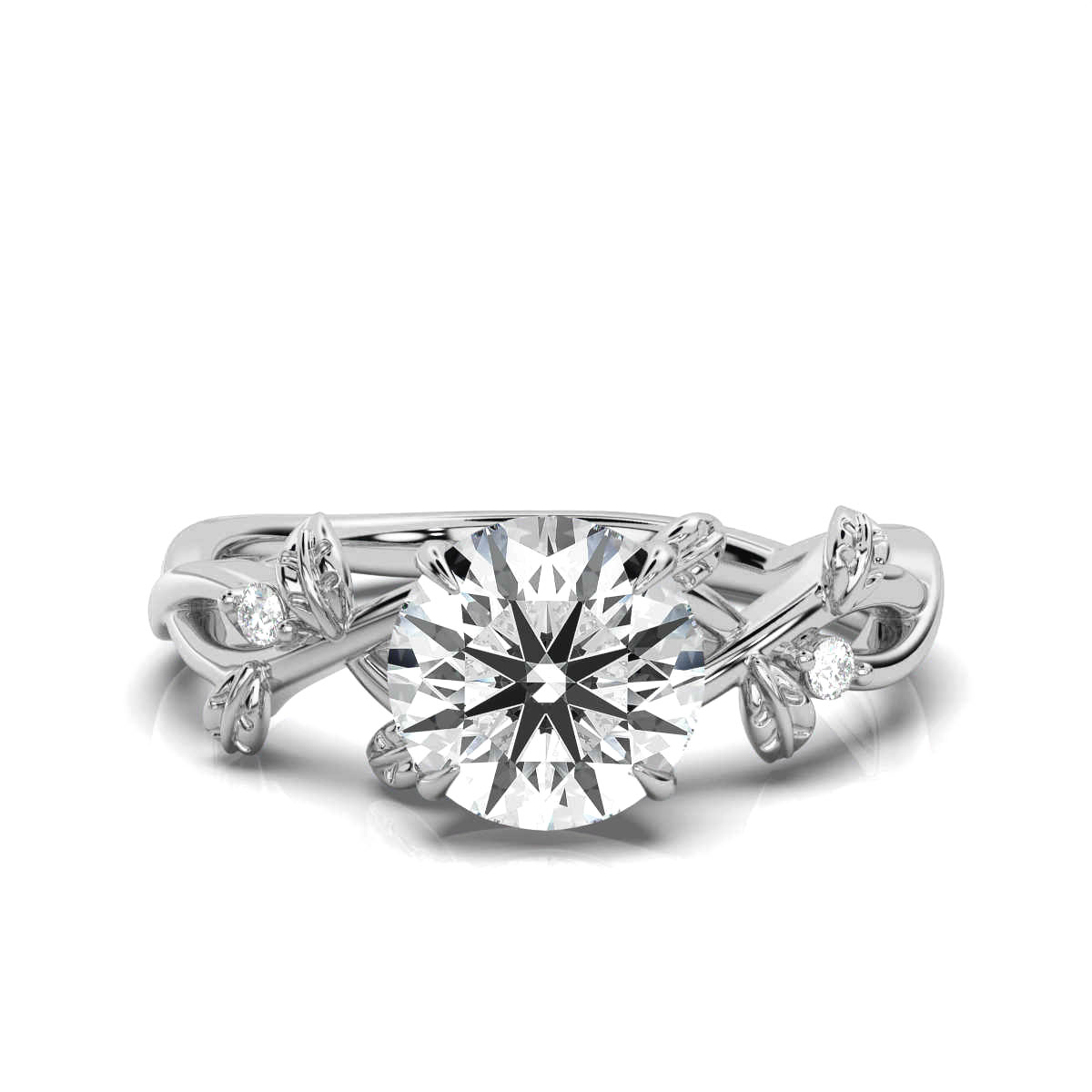 14K White Gold Stormy Lab Grown Diamond Ring (1/20 ct. tw)