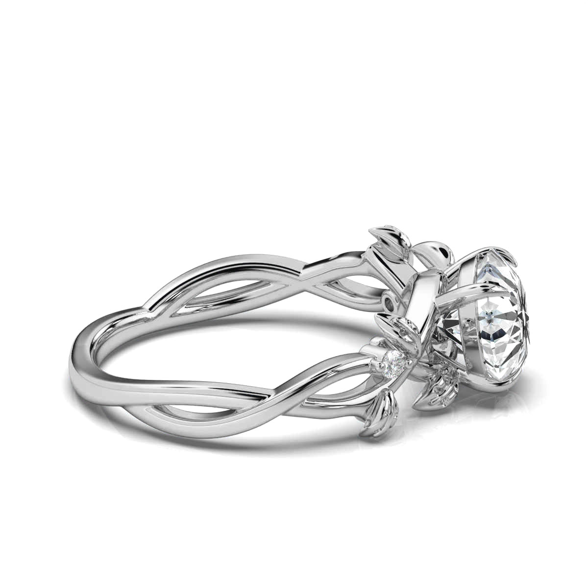 14K White Gold Stormy Lab Grown Diamond Ring (1/20 ct. tw)