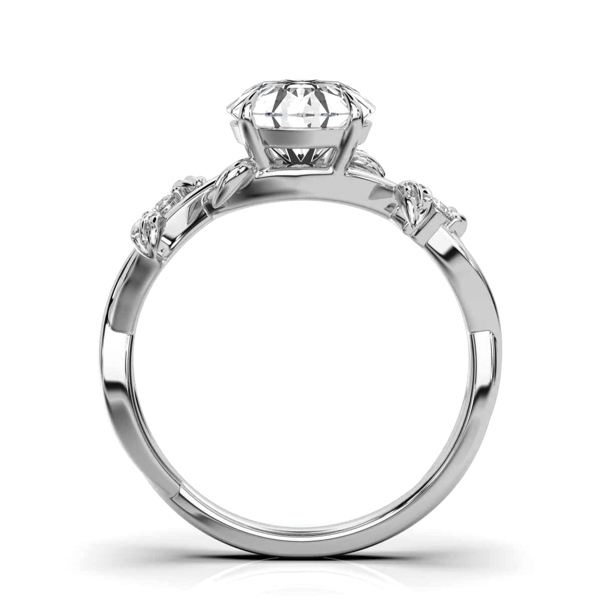 14K White Gold Stormy Lab Grown Diamond Ring (1/20 ct. tw)
