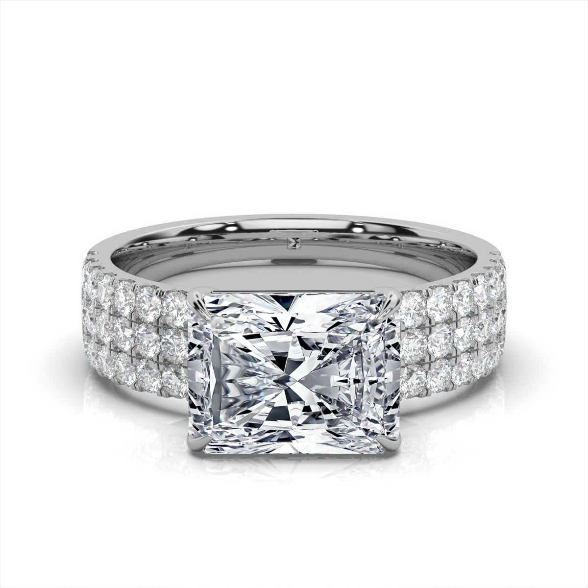 14K White Gold Anamosa Lab Grown Diamond Ring (2/3 ct. tw)