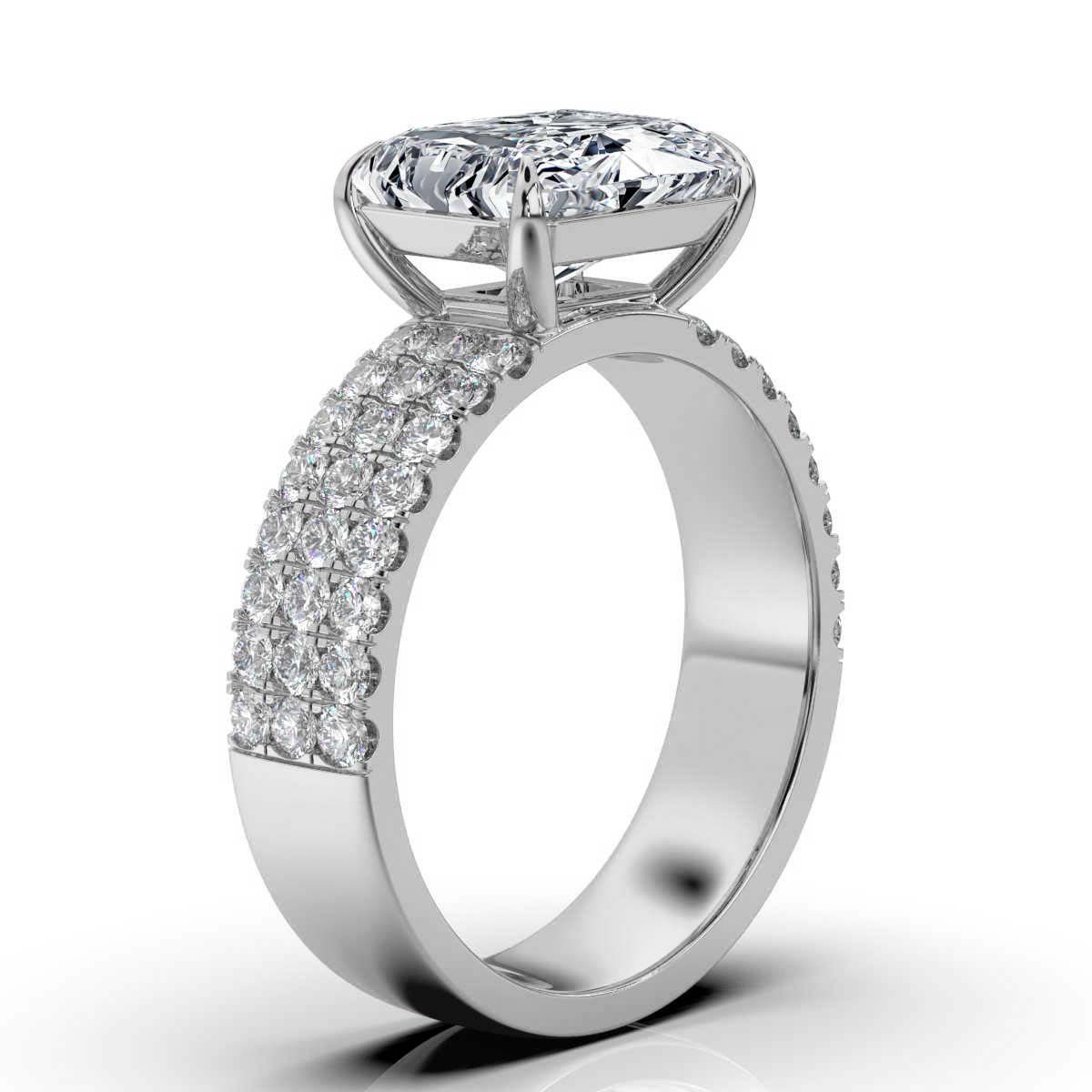 14K White Gold Anamosa Lab Grown Diamond Ring (2/3 ct. tw)