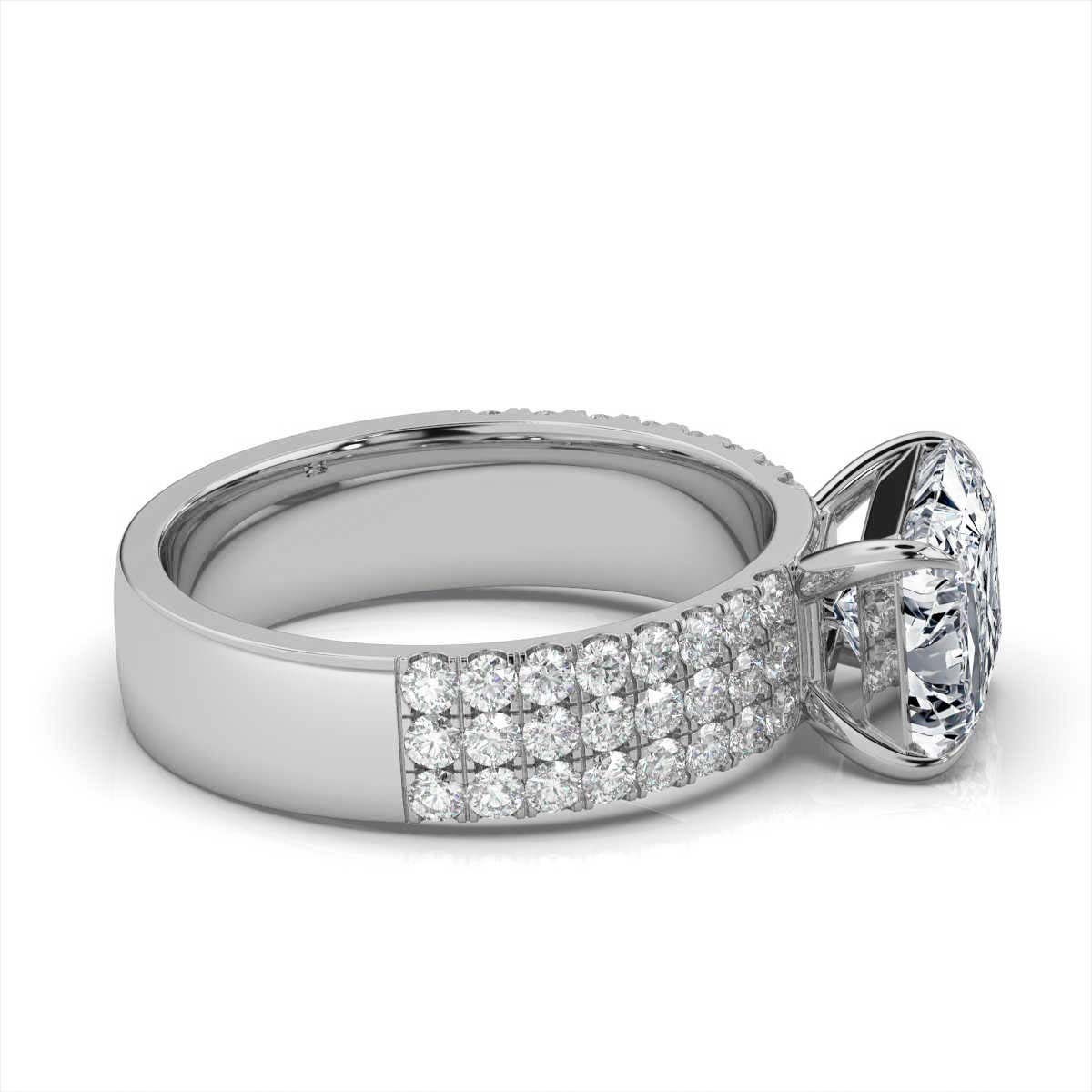 14K White Gold Anamosa Lab Grown Diamond Ring (2/3 ct. tw)
