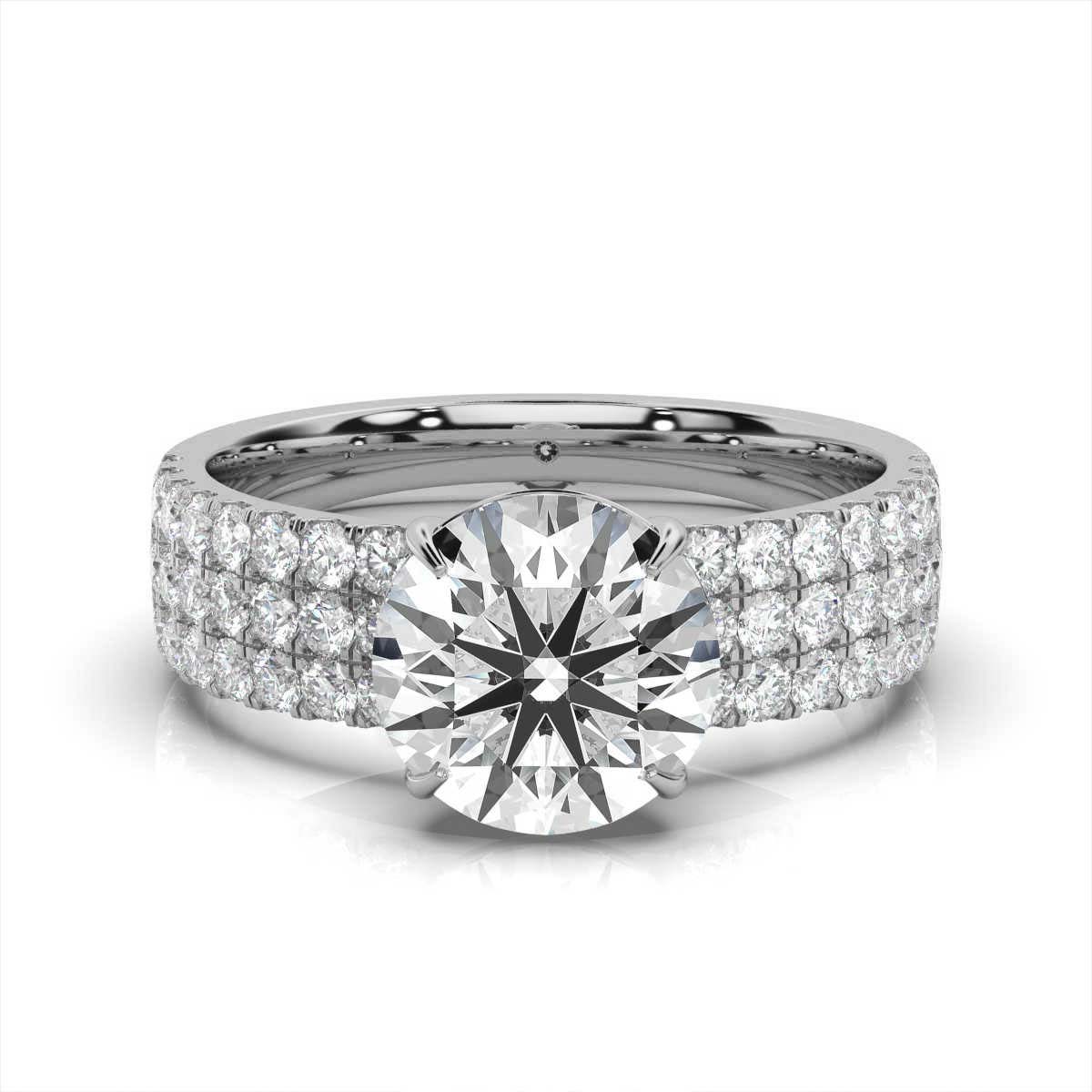 14K White Gold Anamosa Lab Grown Diamond Ring (2/3 ct. tw)