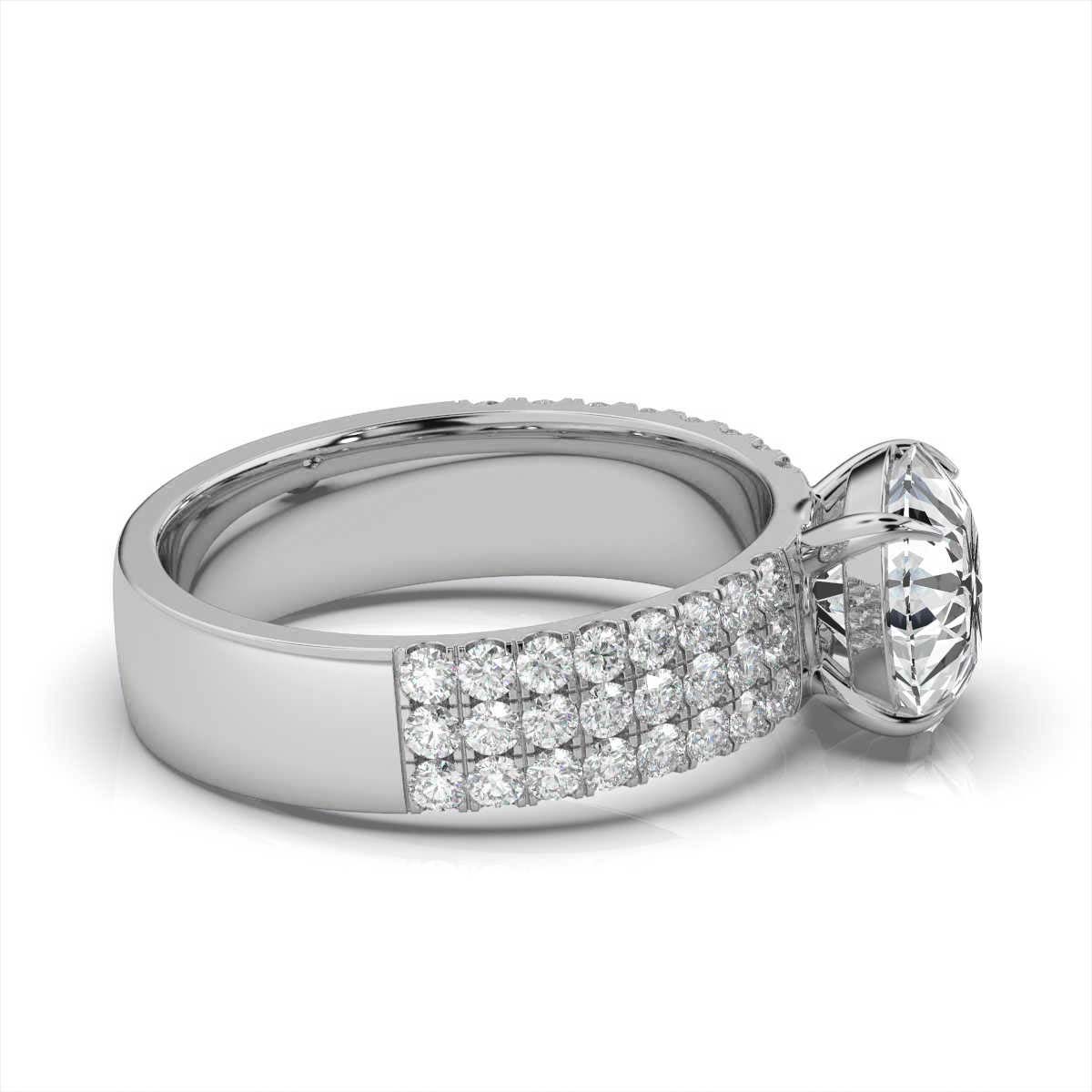 14K White Gold Anamosa Lab Grown Diamond Ring (2/3 ct. tw)