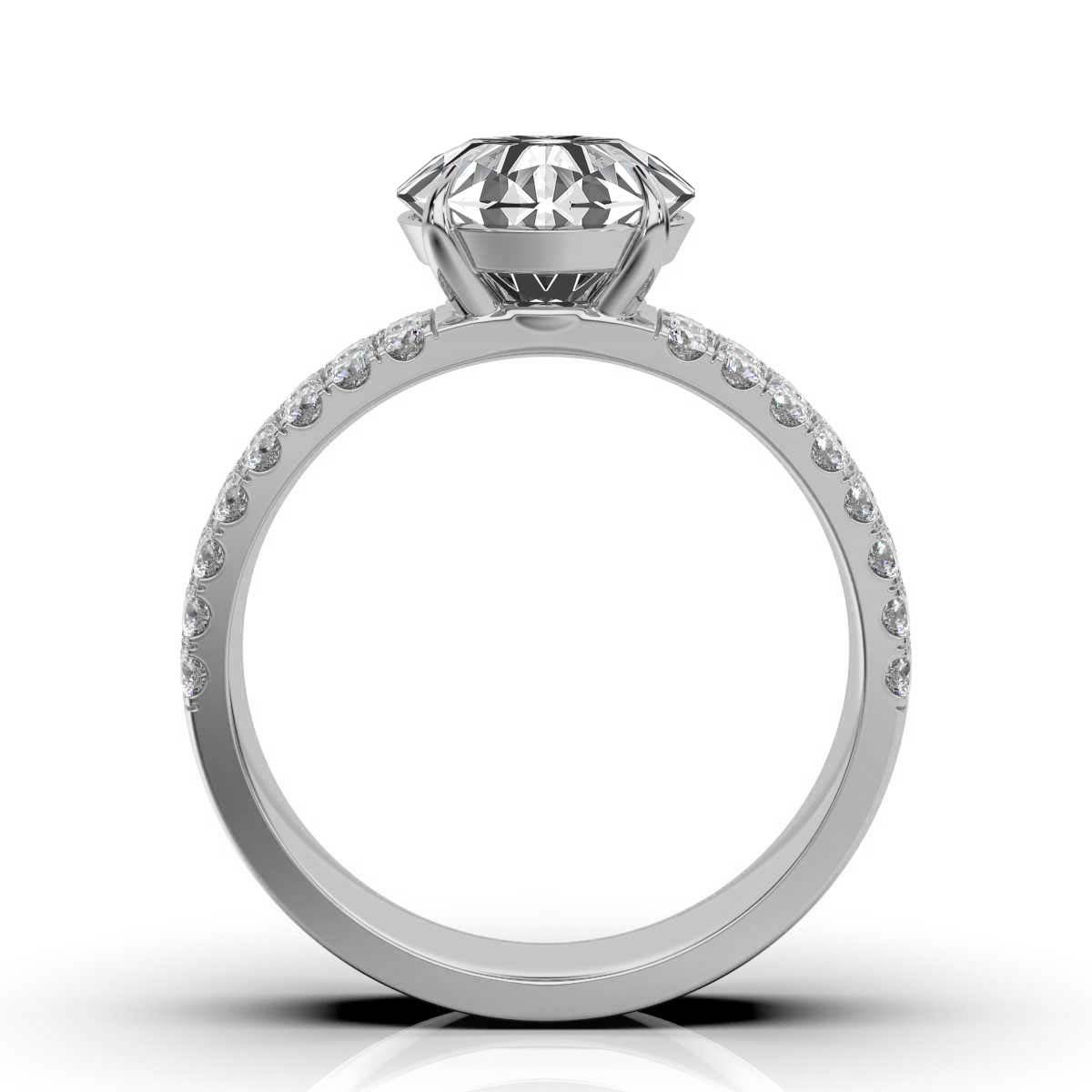 14K White Gold Anamosa Lab Grown Diamond Ring (2/3 ct. tw)