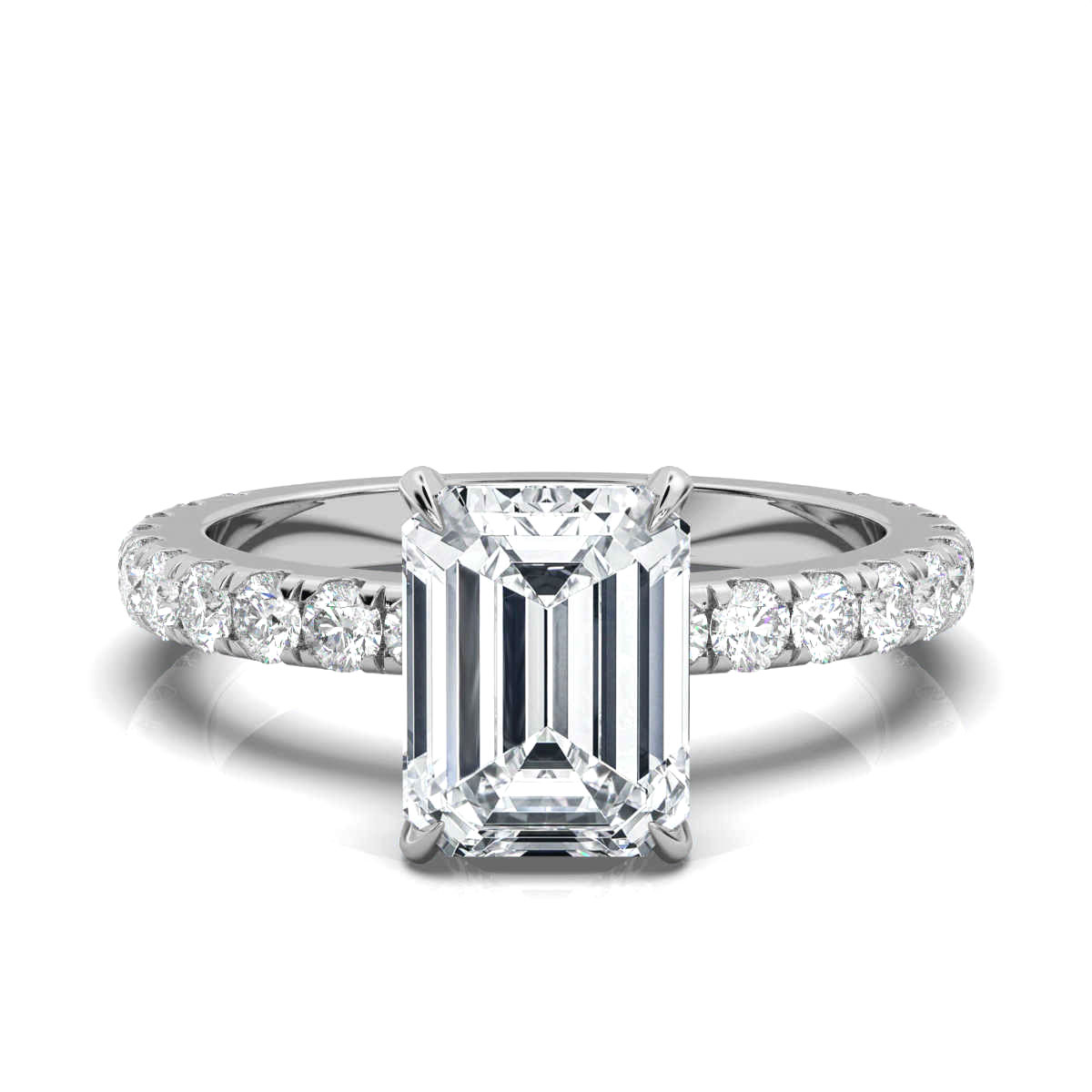 14K White Gold Robin Hidden Accent Lab Grown Diamond Ring (3/4 ct. tw)