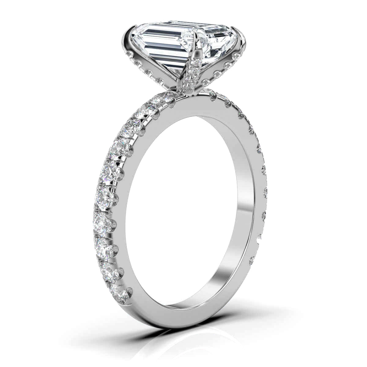 14K White Gold Robin Hidden Accent Lab Grown Diamond Ring (3/4 ct. tw)