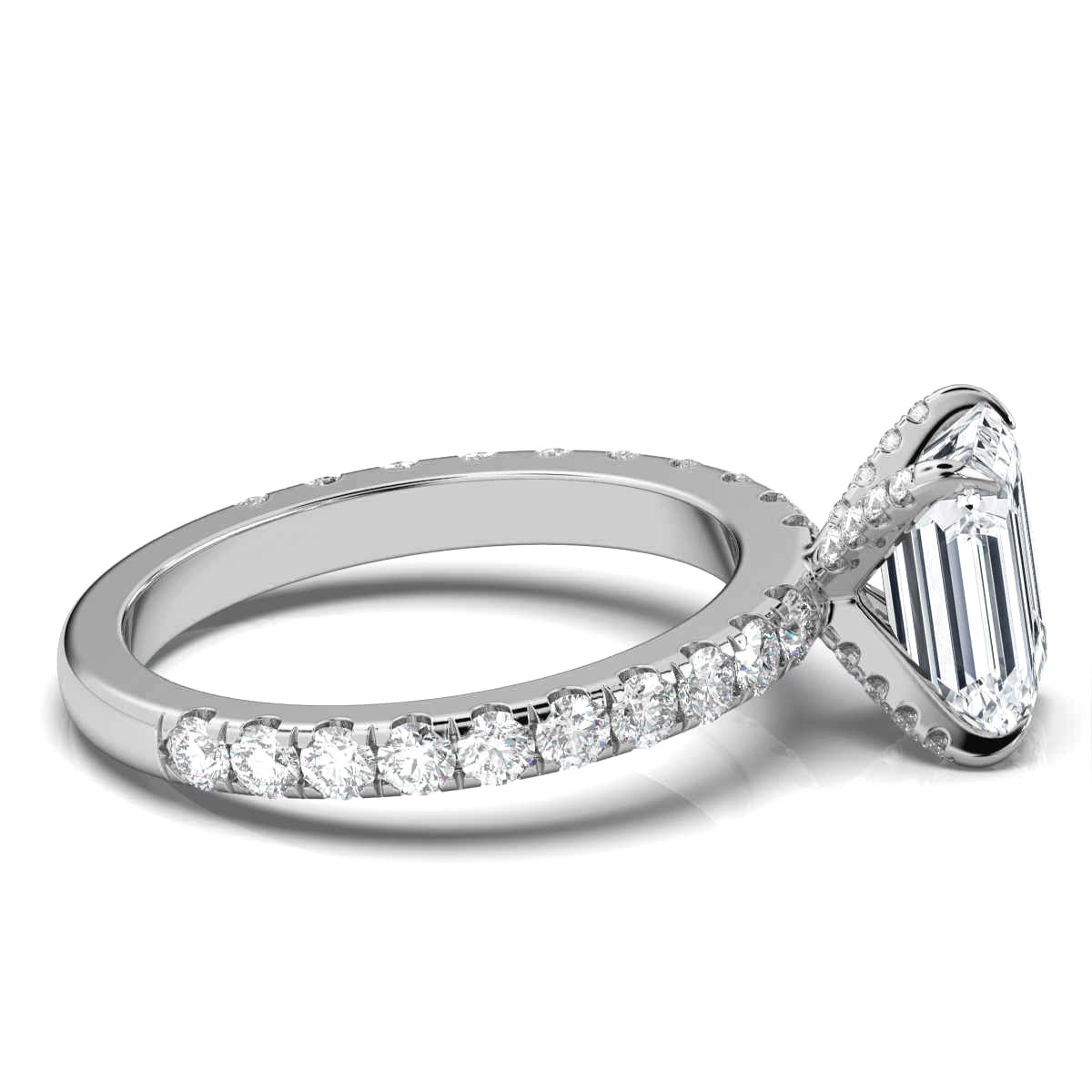 14K White Gold Robin Hidden Accent Lab Grown Diamond Ring (3/4 ct. tw)
