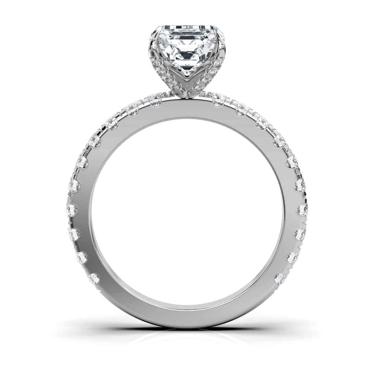 14K White Gold Robin Hidden Accent Lab Grown Diamond Ring (3/4 ct. tw)