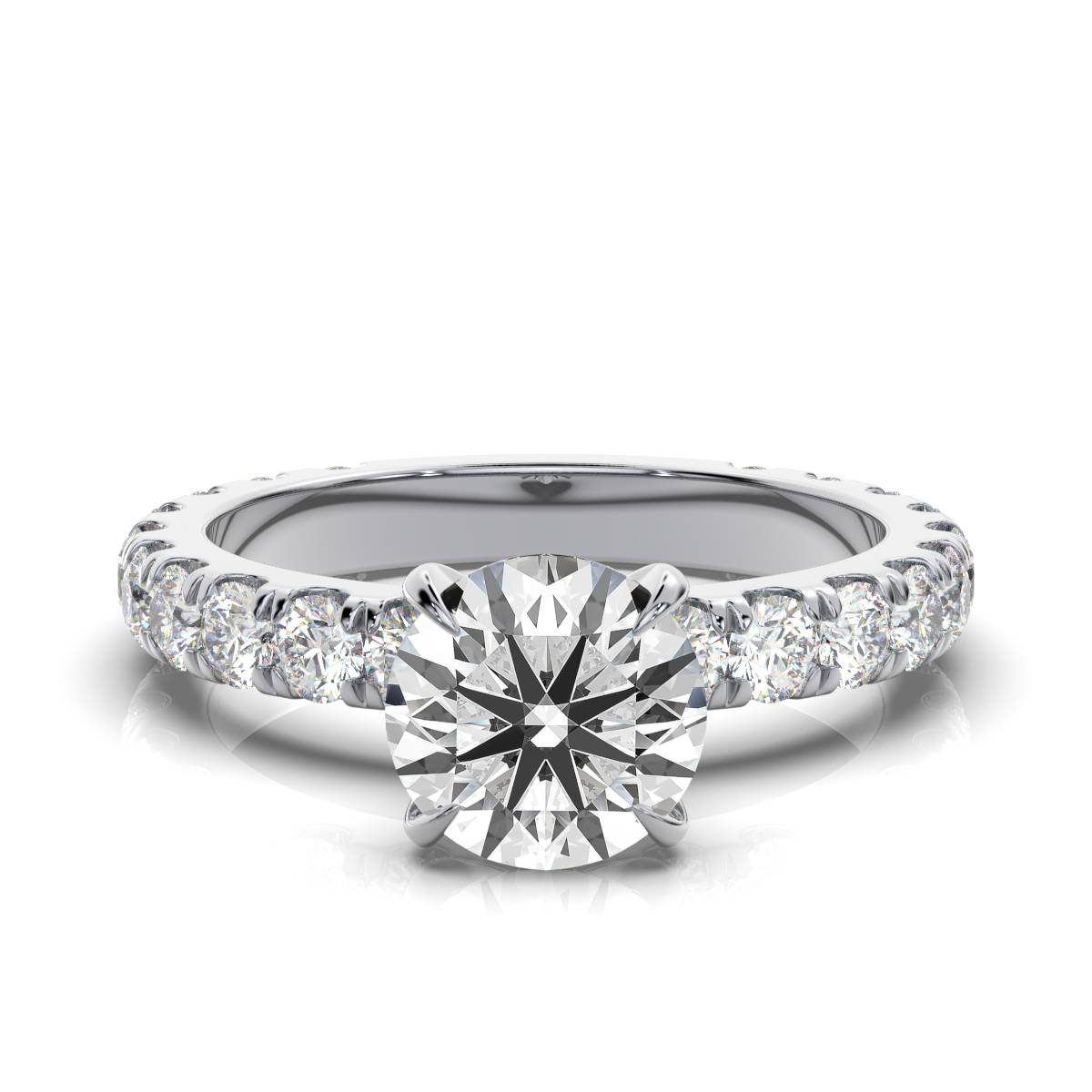 14K White Gold Jessy Lab Grown Diamond Ring (5/6 ct. tw)