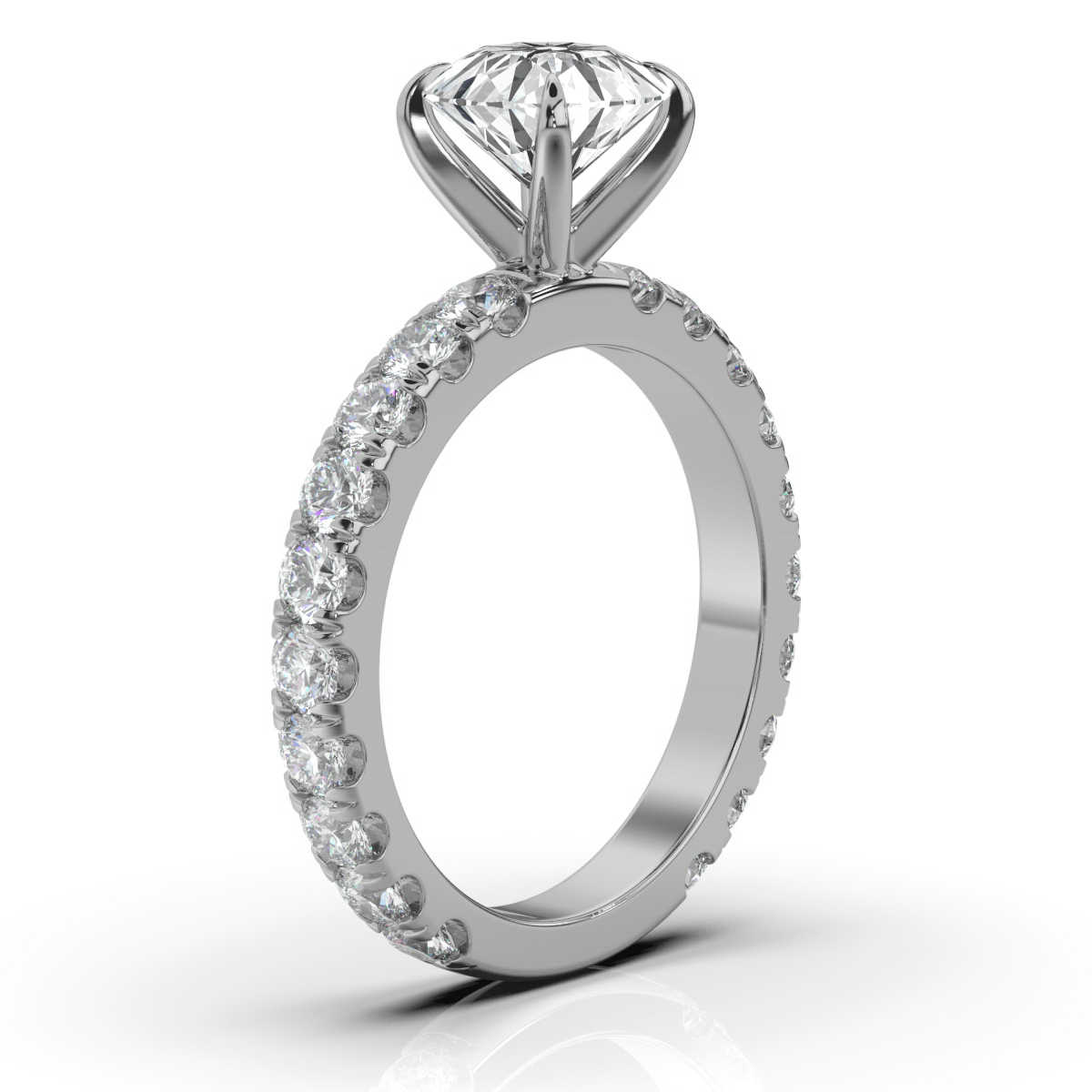 14K White Gold Jessy Lab Grown Diamond Ring (5/6 ct. tw)
