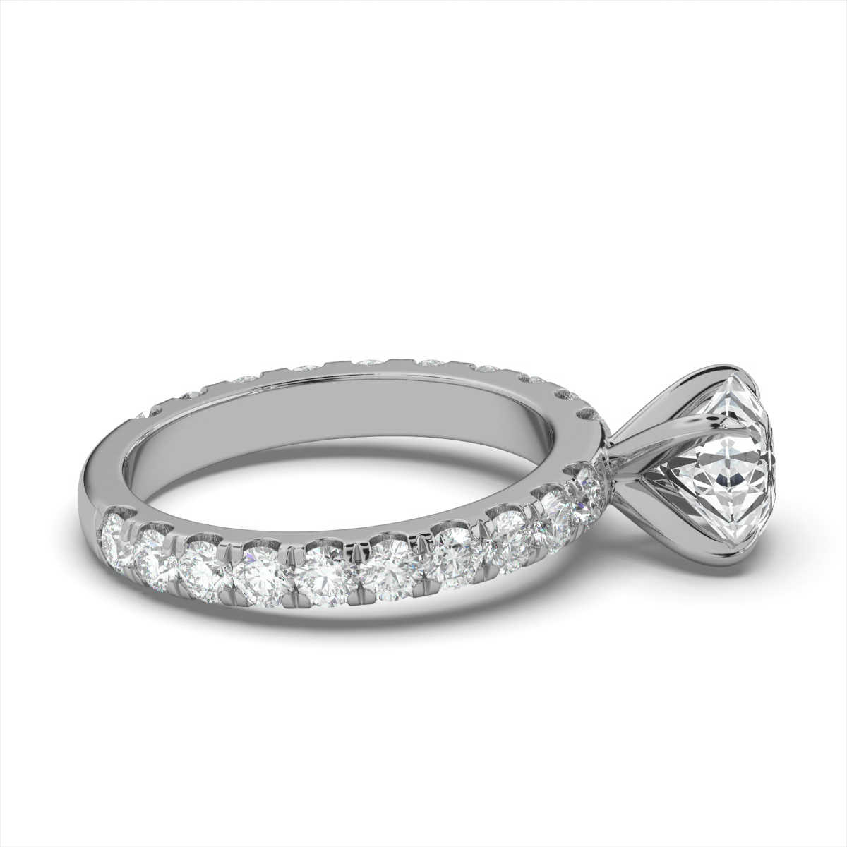 14K White Gold Jessy Lab Grown Diamond Ring (5/6 ct. tw)