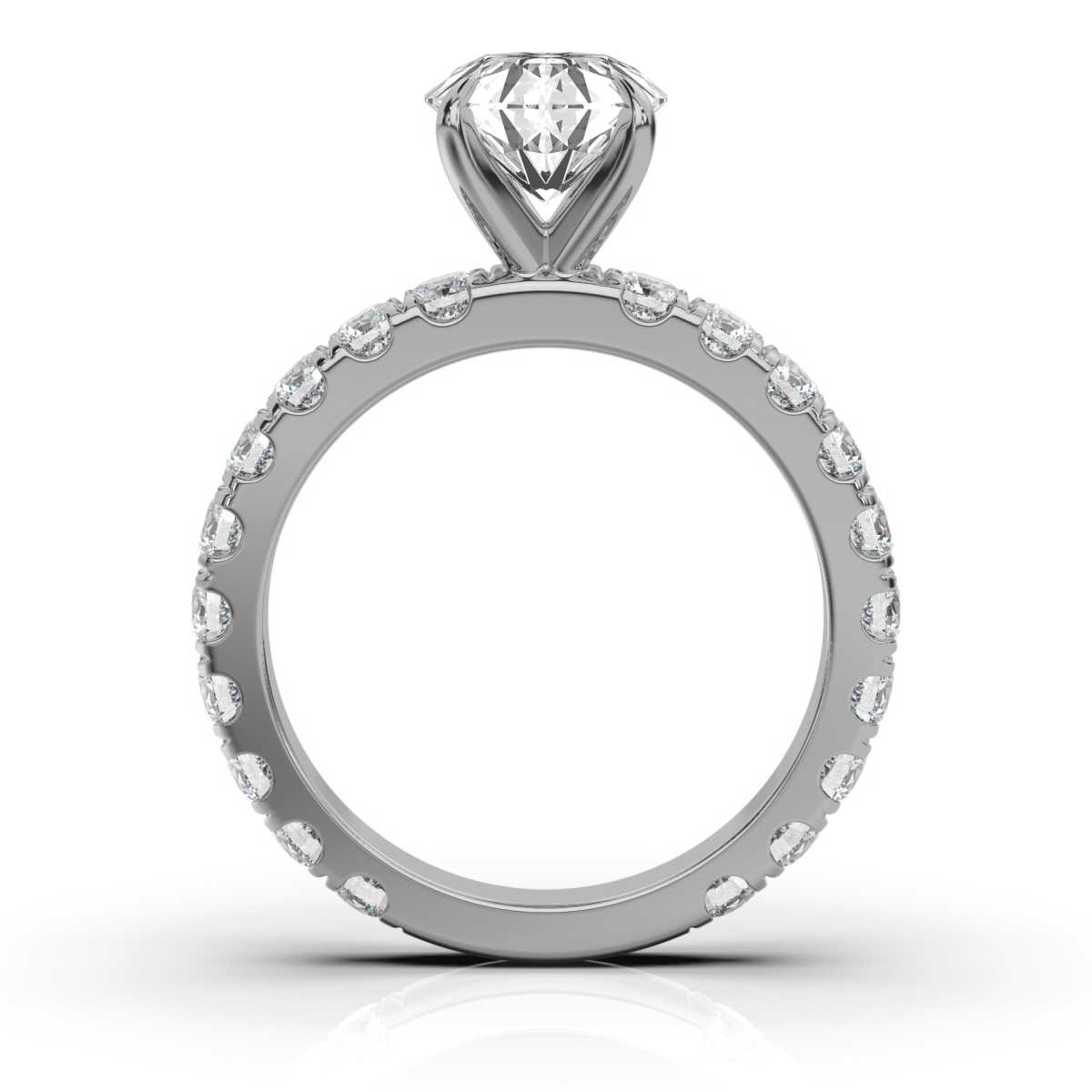 14K White Gold Jessy Lab Grown Diamond Ring (5/6 ct. tw)