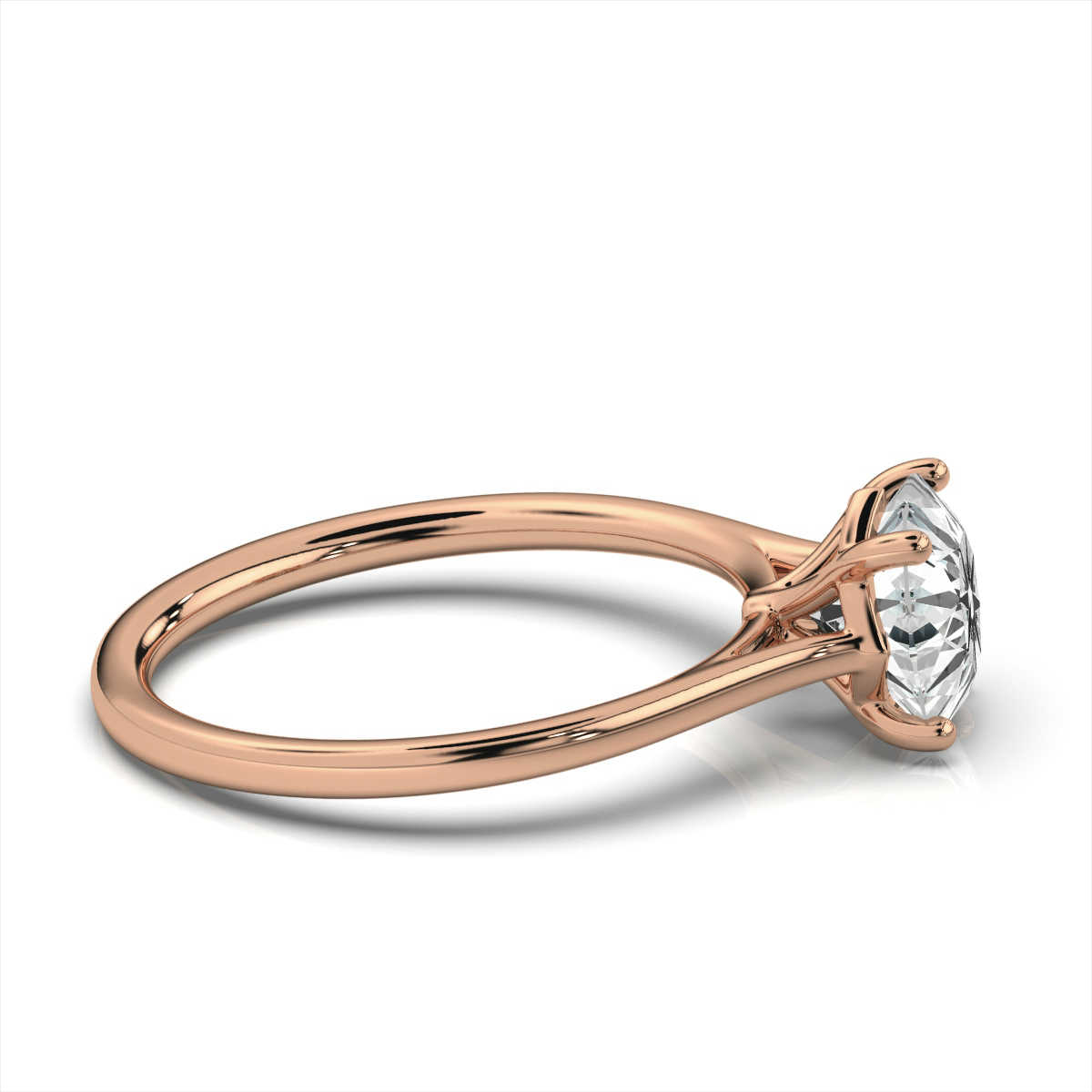 18K Rose Gold Yvette Solitaire Ring 