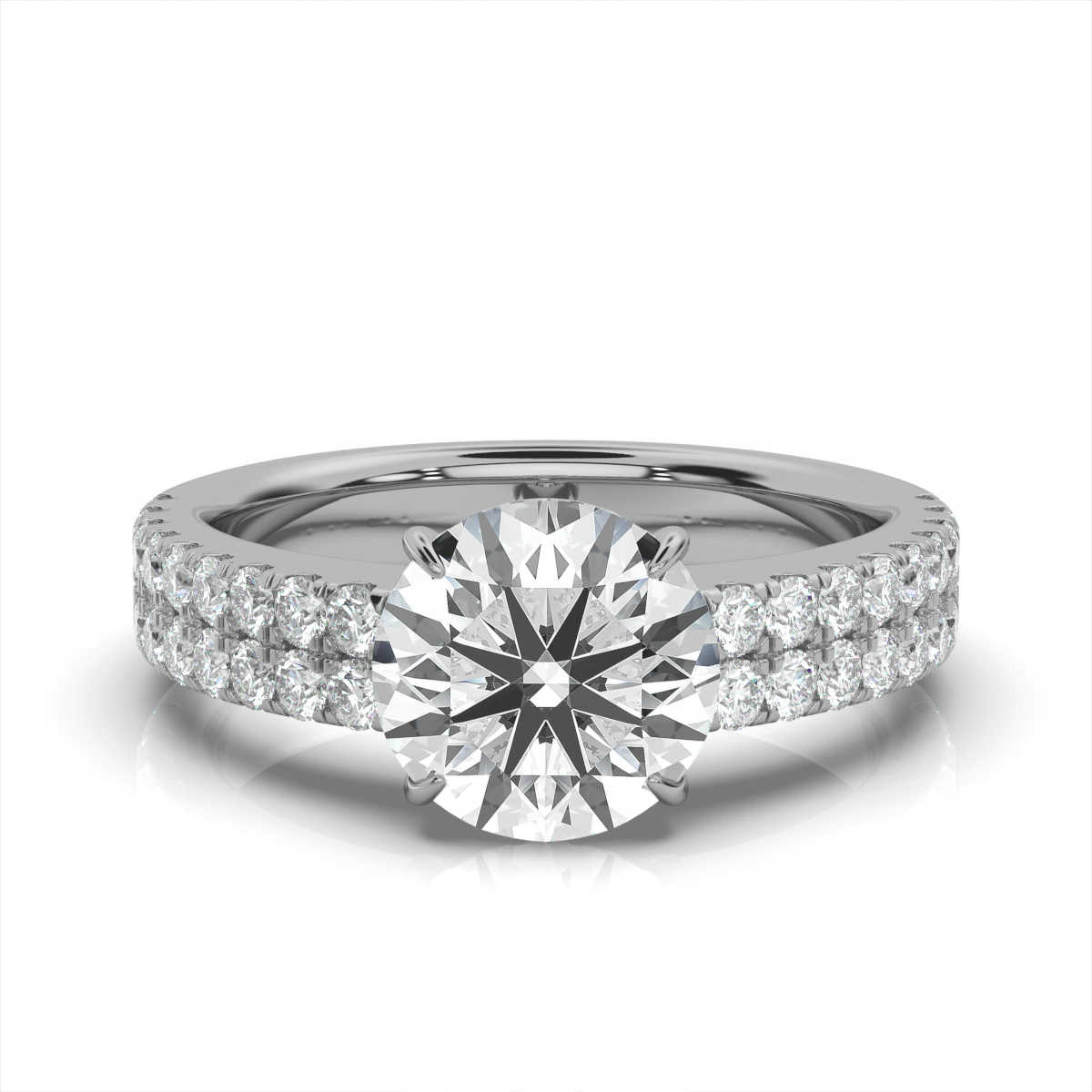14K White Gold Carisa Lab Grown Diamond Ring (1/2 ct. tw)