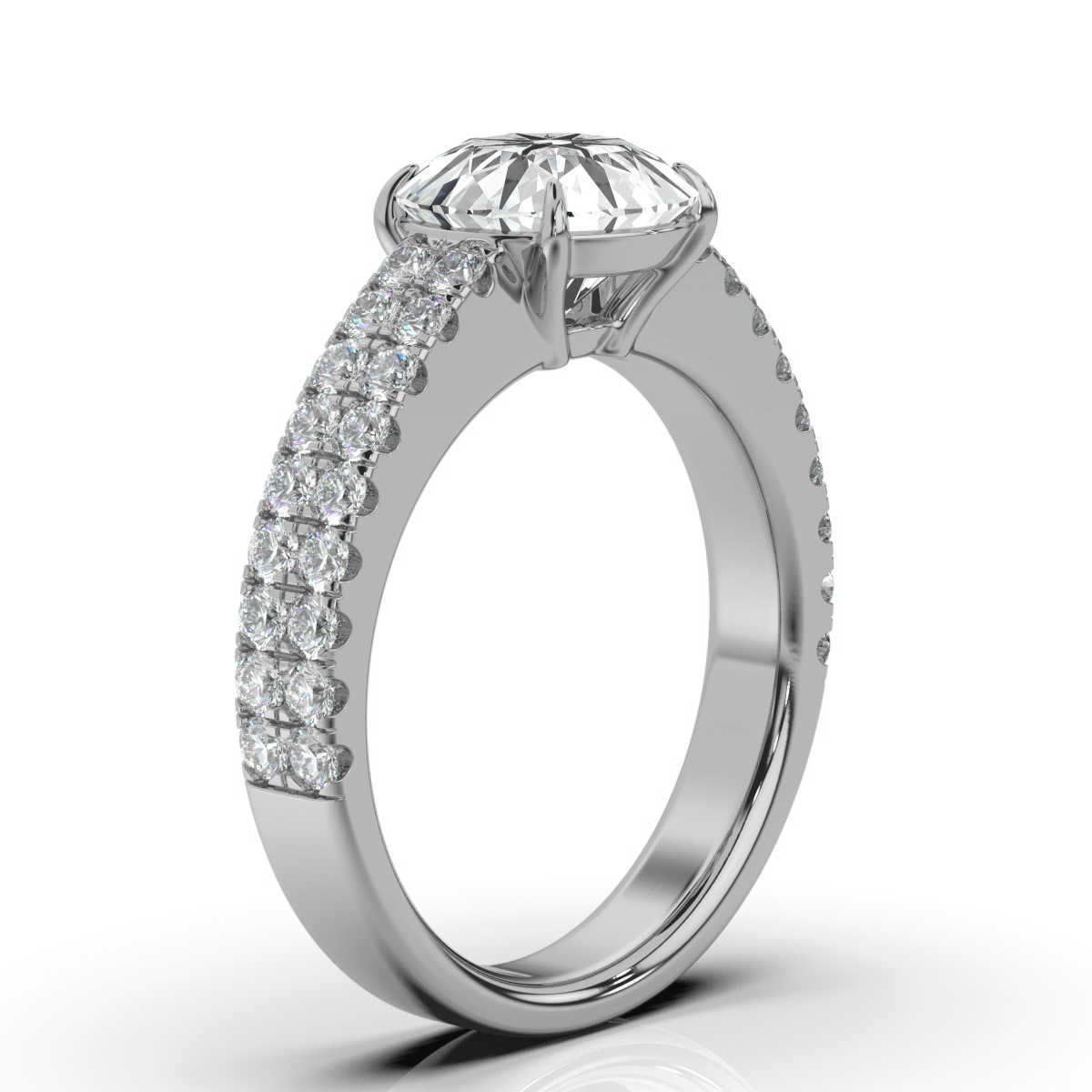 14K White Gold Carisa Lab Grown Diamond Ring (1/2 ct. tw)