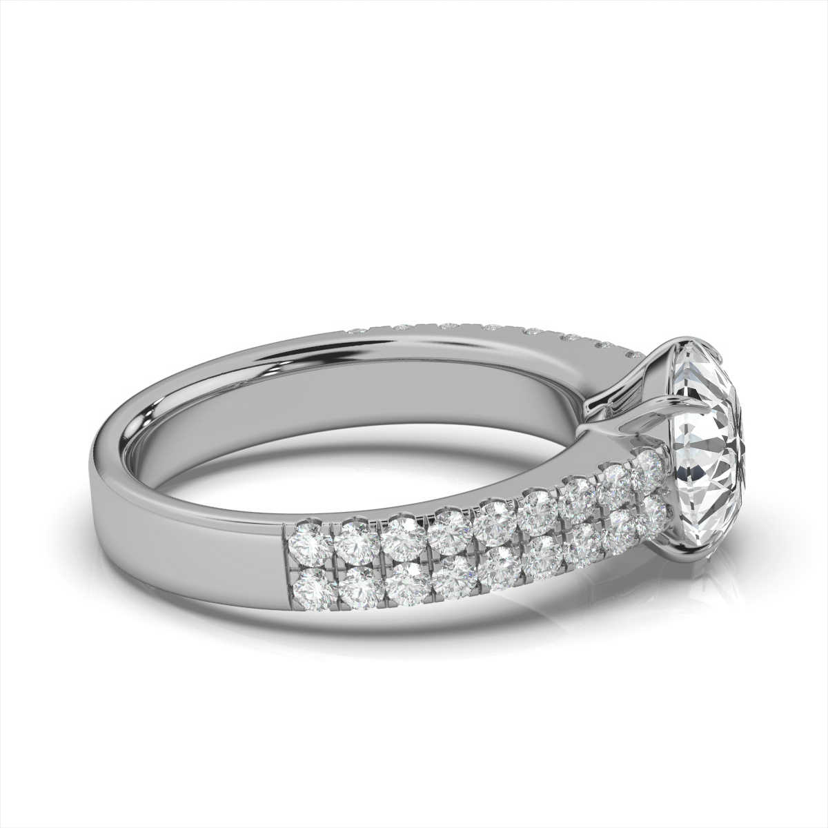 14K White Gold Carisa Lab Grown Diamond Ring (1/2 ct. tw)