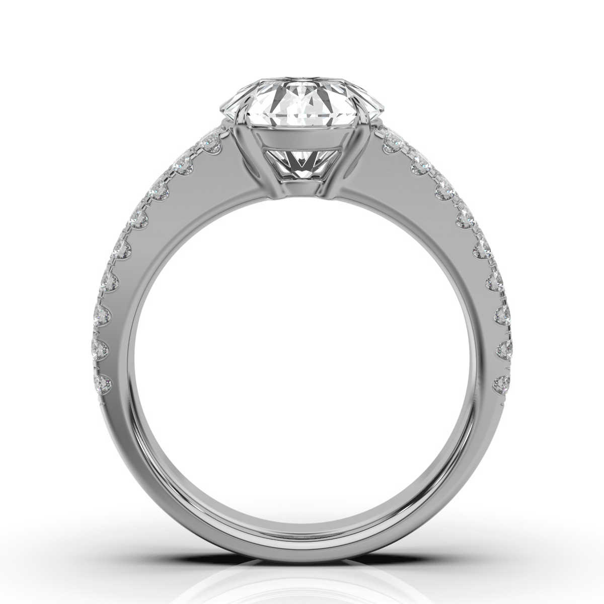 14K White Gold Carisa Lab Grown Diamond Ring (1/2 ct. tw)