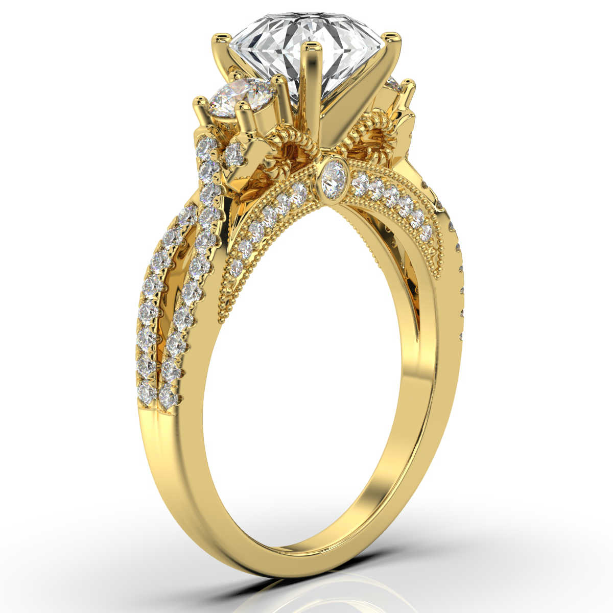 14K Yellow Gold Eve Lab Grown Diamond Ring (2/3 ct. tw)