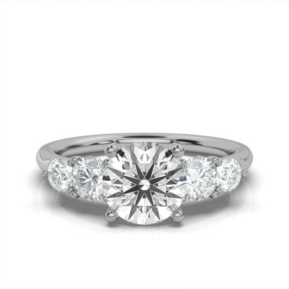14K White Gold Steffanie Lab Grown Diamond Ring (4/5 ct. tw)