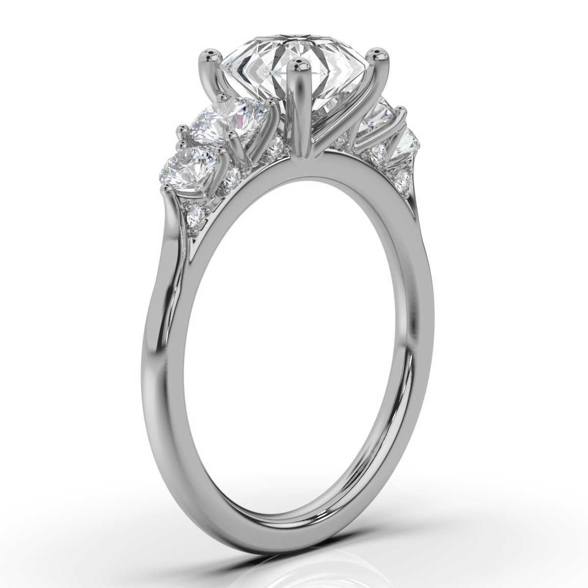 14K White Gold Steffanie Lab Grown Diamond Ring (4/5 ct. tw)