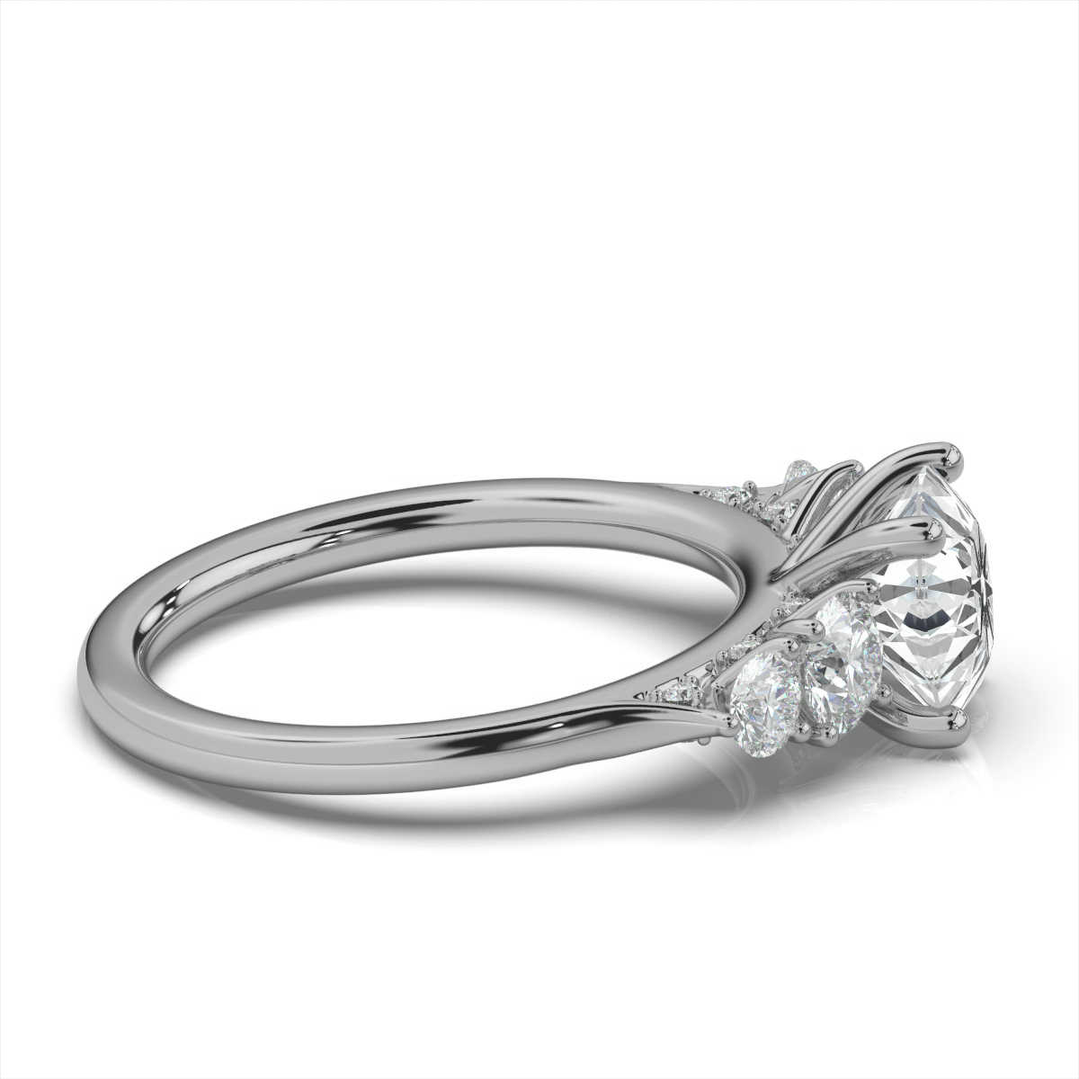 14K White Gold Steffanie Lab Grown Diamond Ring (4/5 ct. tw)