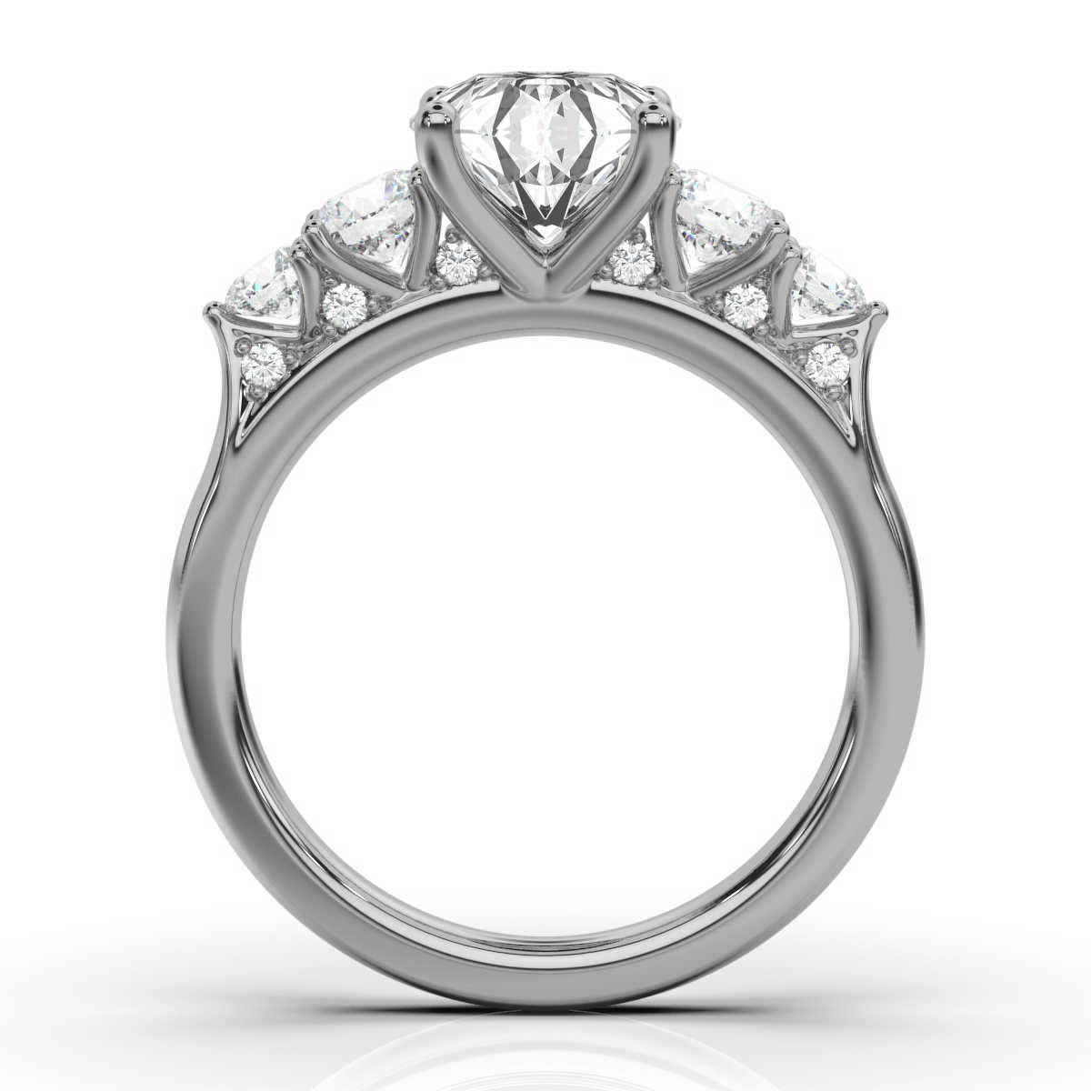 14K White Gold Steffanie Lab Grown Diamond Ring (4/5 ct. tw)